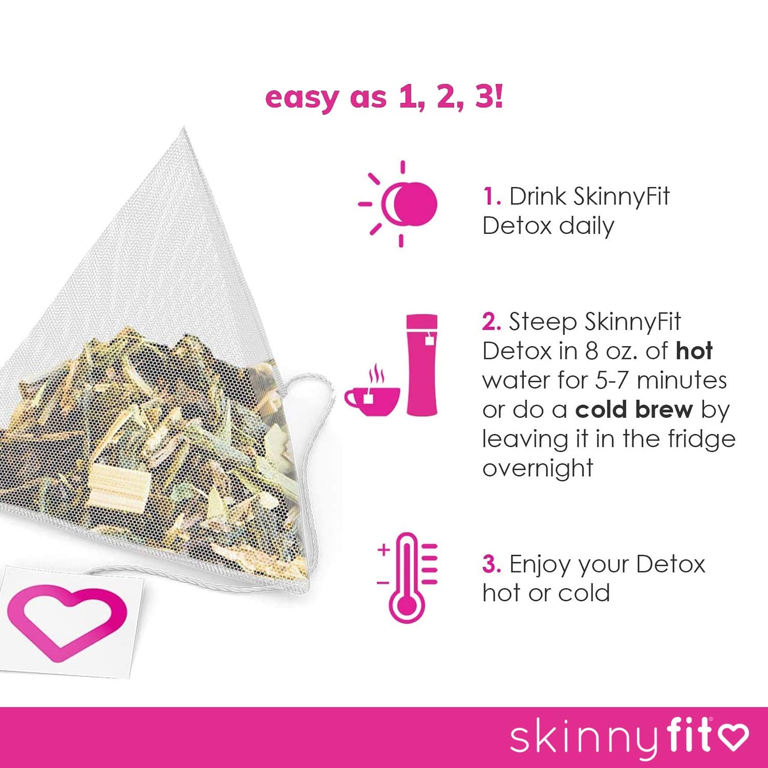 SkinnyFit Detox Tea: All-Natural, Laxative-Free, Supports A Healthy Weight