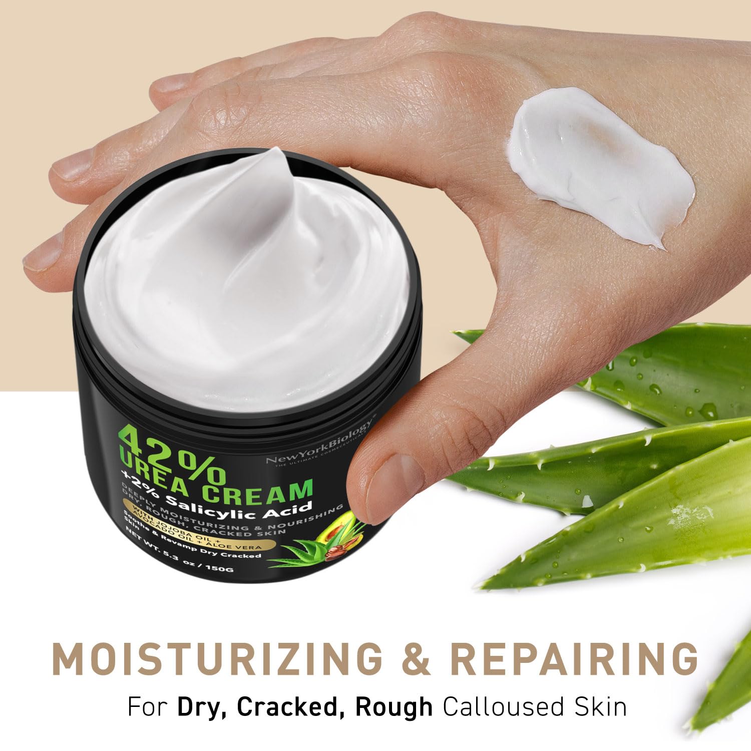 New York Biology 42% Urea Cream with 2% Salicylic Acid - Moisturizing Urea Foot Cream NEW YORK BIOLOGY THE ULTIMATE COSMECEUTICALS