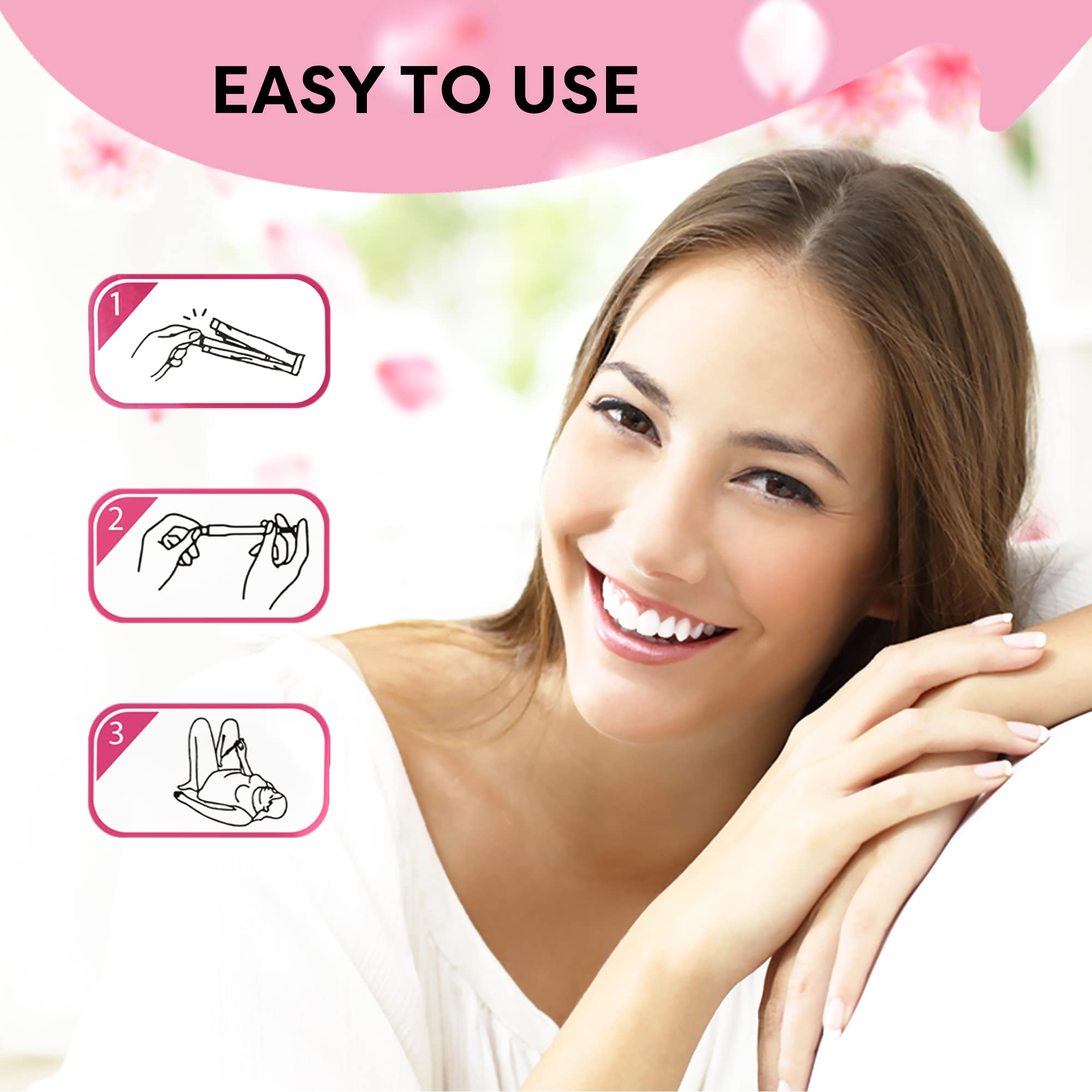 ACE NUTRITION pHresh Vaginal Suppository Applicators – Pack of 30 Individually Wrapped Disposable