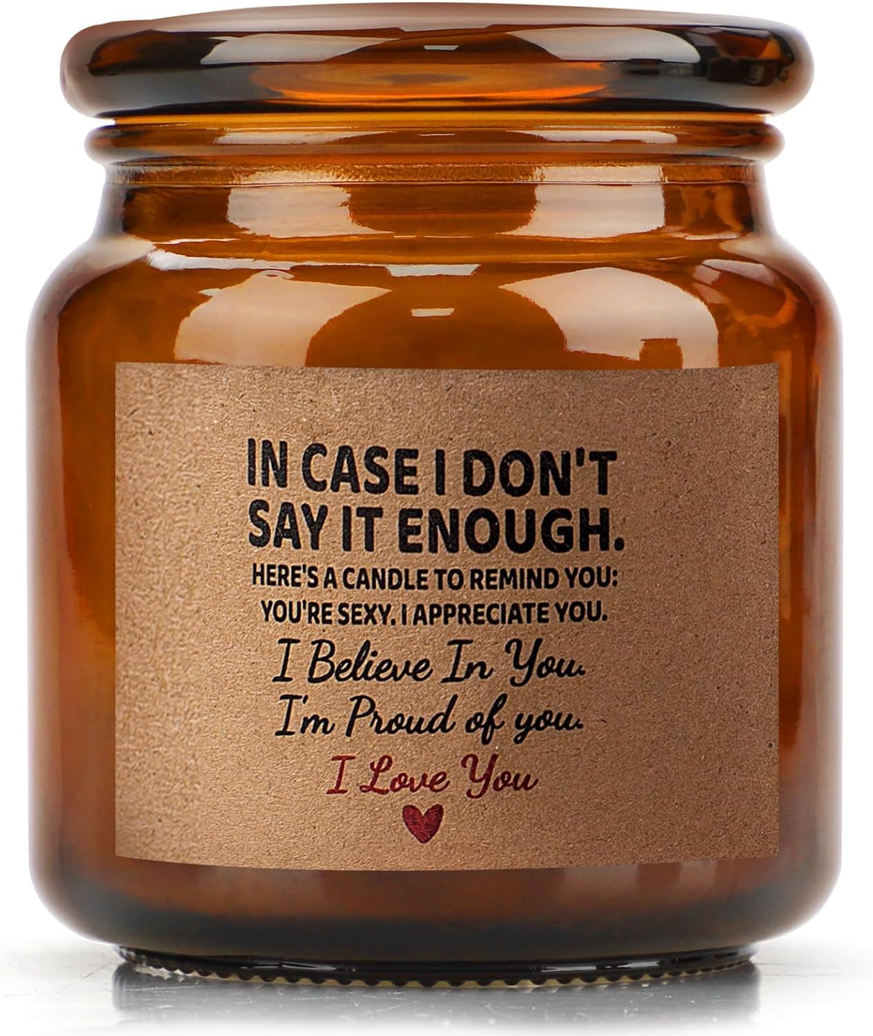 Candle Amber Moss Scented, Valentines Day Gifts for Her Girlfriend Wife, Romantic Anniversary