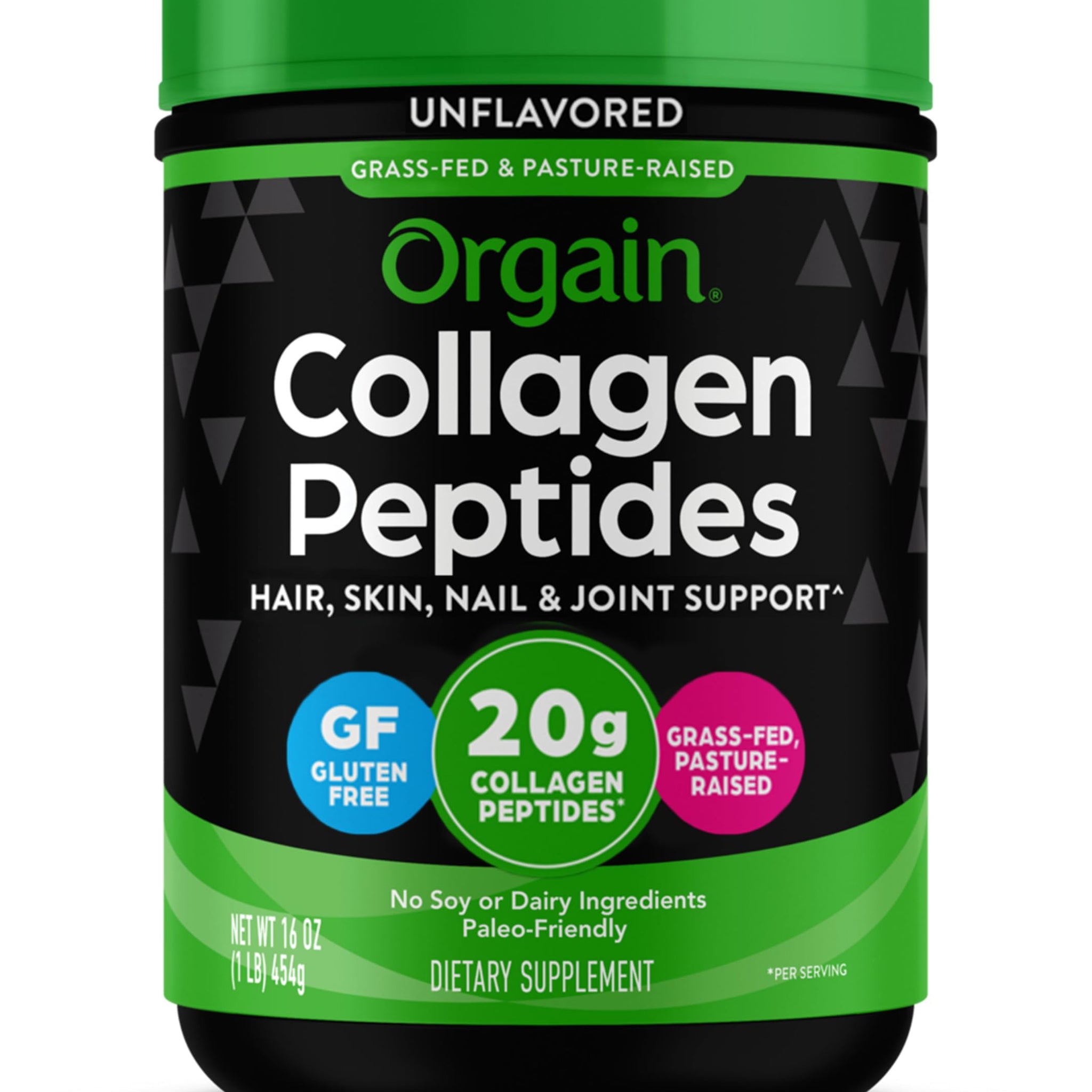 Orgain Collagen Peptides Unflavoured 454 g Success