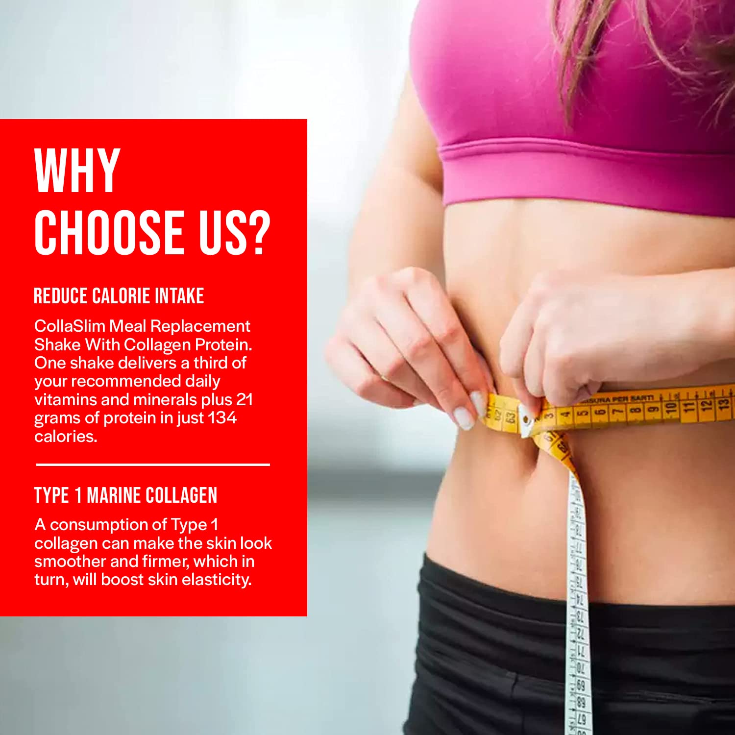 CollaSlim, Meal Replacement Shake with Added Collagen, Vitamins and Minerals, 800g So Body Co