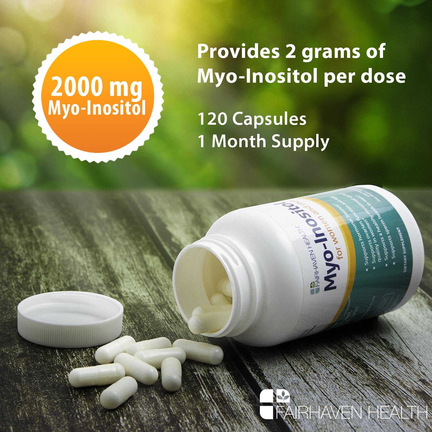 Fairhaven Health Myo-Inositol Supplement 2000mg | Male and Female Fertility Supplement Fairhaven Health