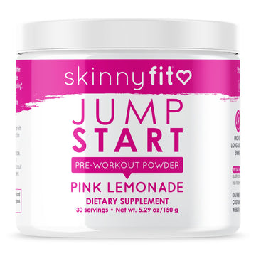 SkinnyFit Jump Start Pre Workout Supplement for Women 30 Servings - Creatine Free 