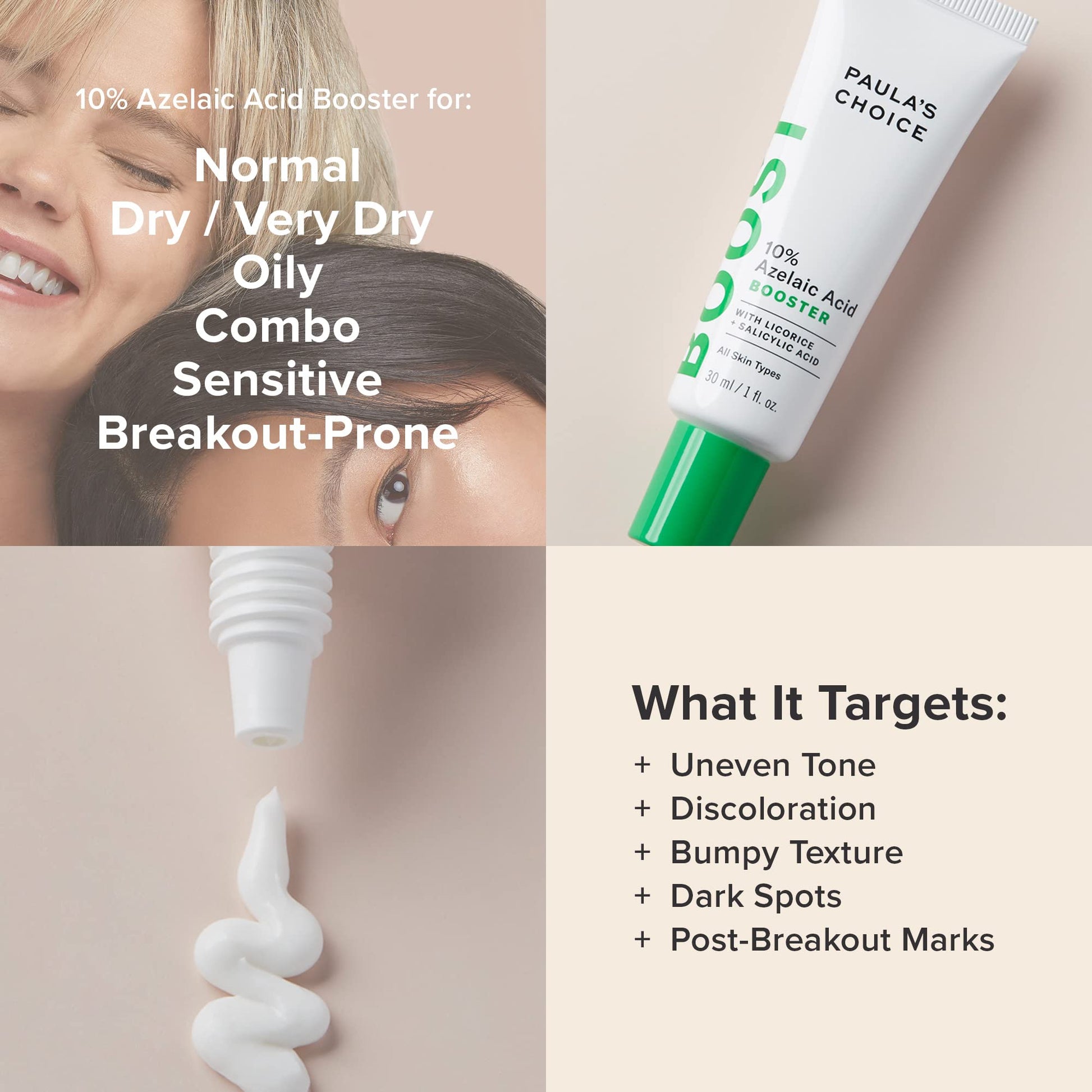 Paula's Choice BOOST 10% Azelaic Acid Booster Cream Gel, Licorice Extract Paula's Choice