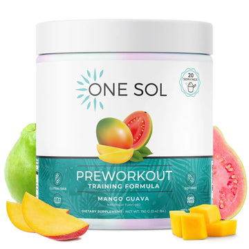 One Sol Pre-Workout for Women, Enhanced Pump & Focus, No Jitters Or Crash, Natural