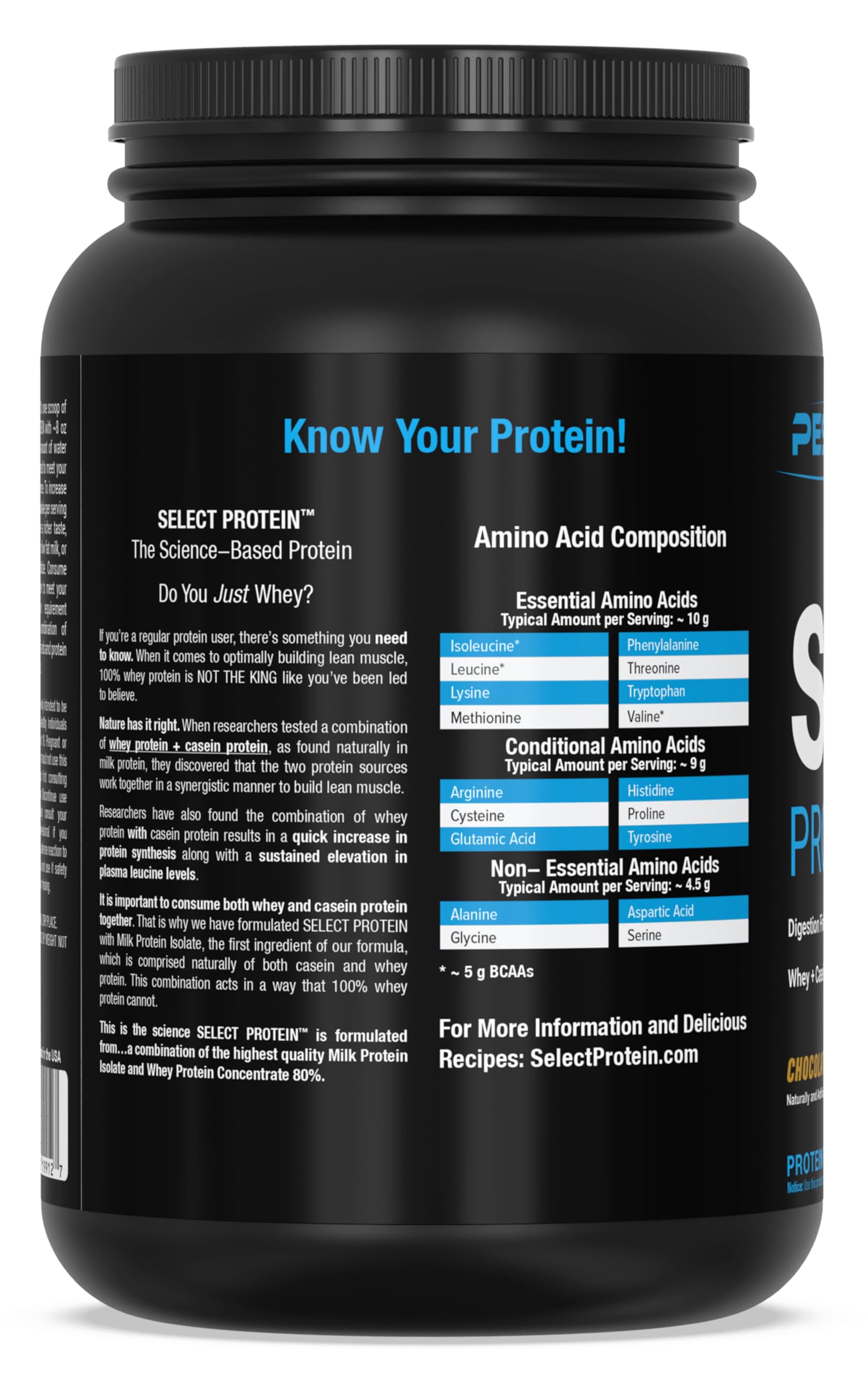 PEScience Select Low Carb Protein Powder, Chocolate Peanut Butter Cup, 27 Serving PEScience