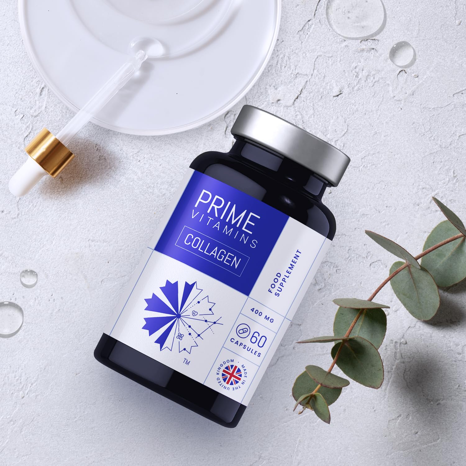 Marine Collagen 400mg | Hydrolysed Collagen Supplements for Women & Men PRIME VITAMINS