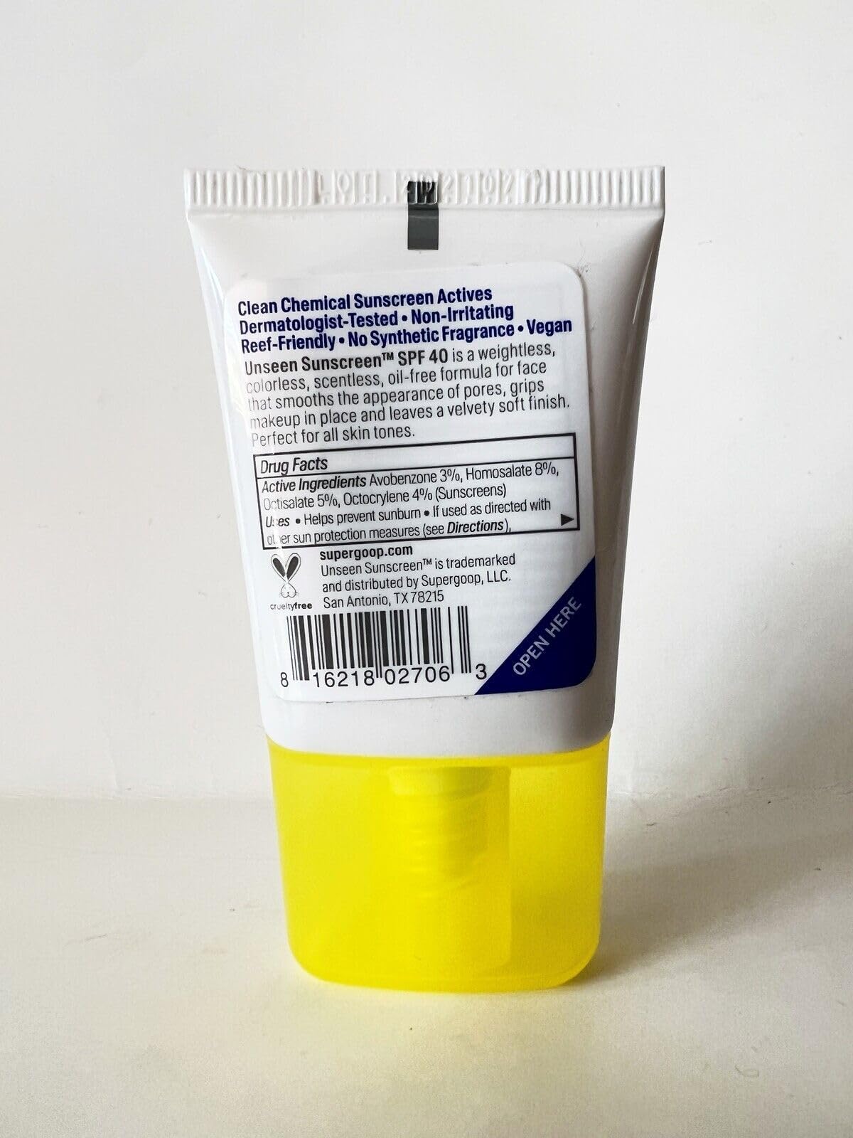 Supergoop! Unseen Sunscreen - SPF 40-0.5 fl oz - Invisible, Broad Spectrum Supergoop!