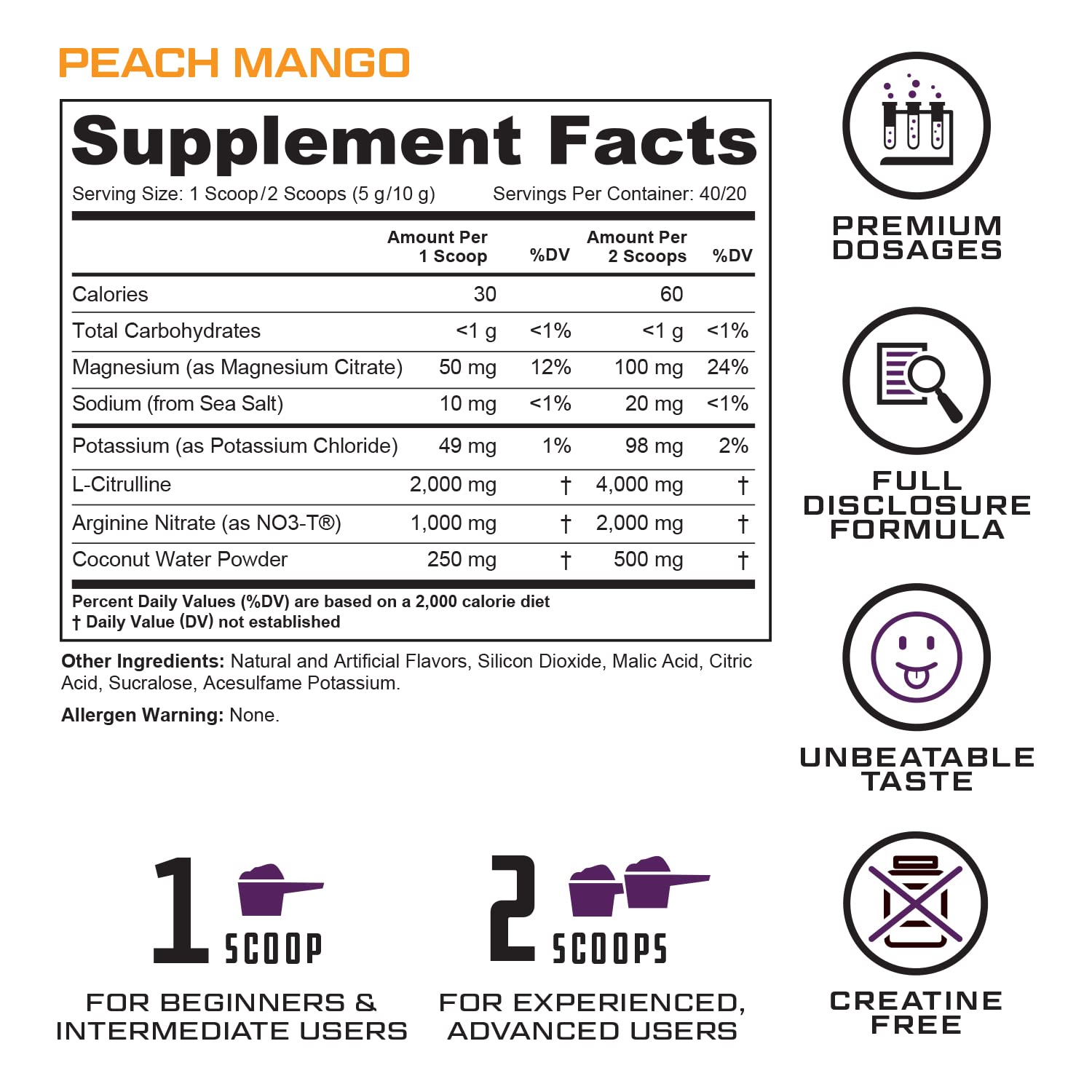 Cutler Nutrition Amplify 2.0 Caffeine Free Pre Workout for Men and Women Stimulant Free Cutler Nutrition