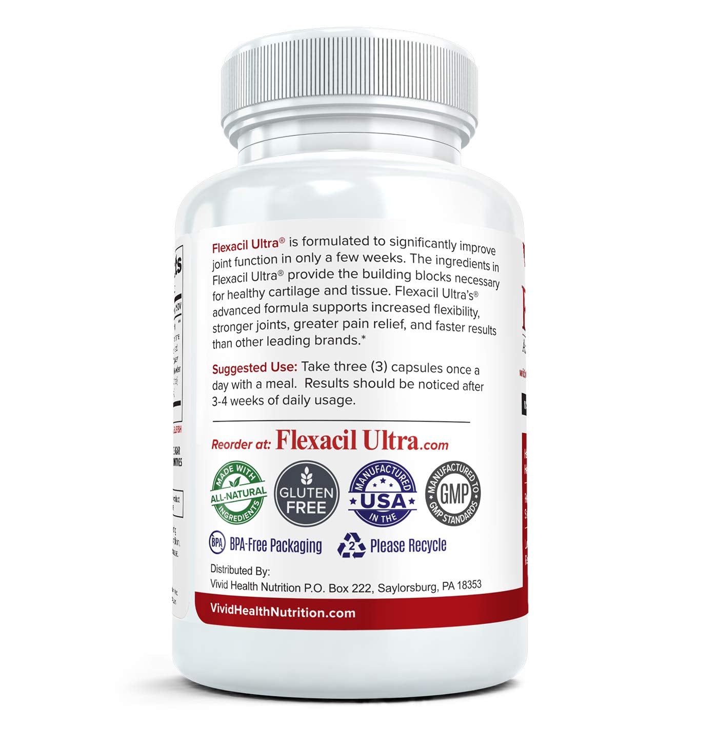 Flexacil Ultra Joint Health & Support Supplement with Glucosamine, Chondroitin Flexacil Ultra