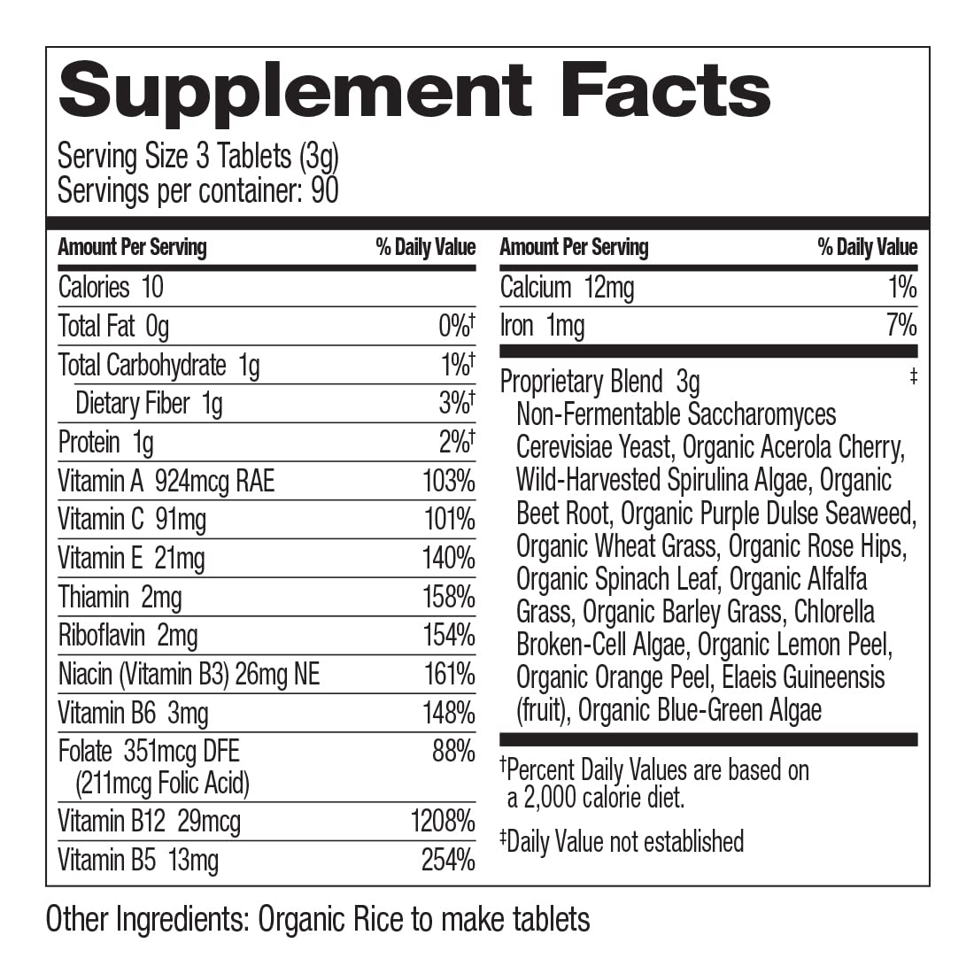 Dr. Schulze's | SuperFood 100 | Vitamin & Mineral Herbal Concentrate | Dietary Supplement Dr. Schulze's
