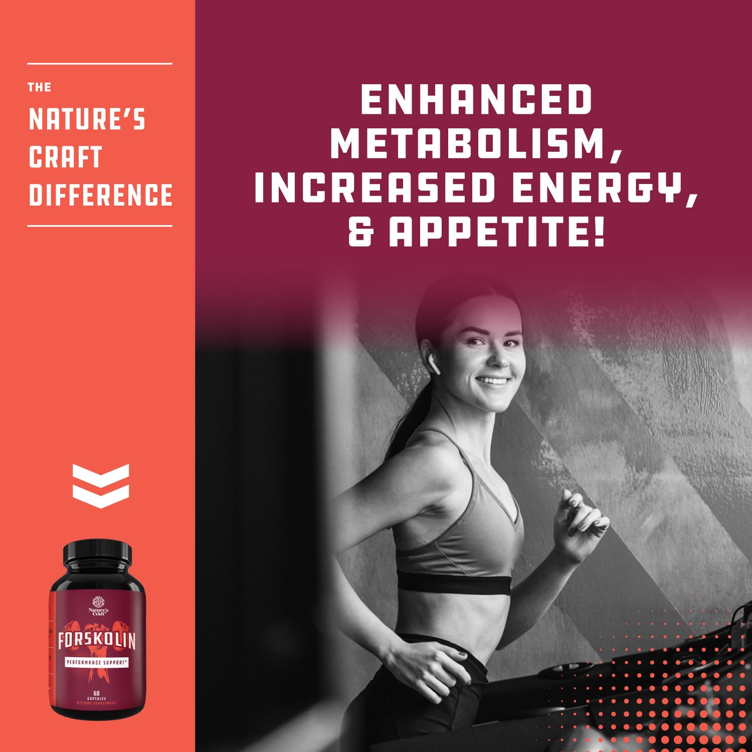 Pure Forskolin Extract - Fat Burning & Metabolism Boosting Weight Loss Supplement Natures Craft