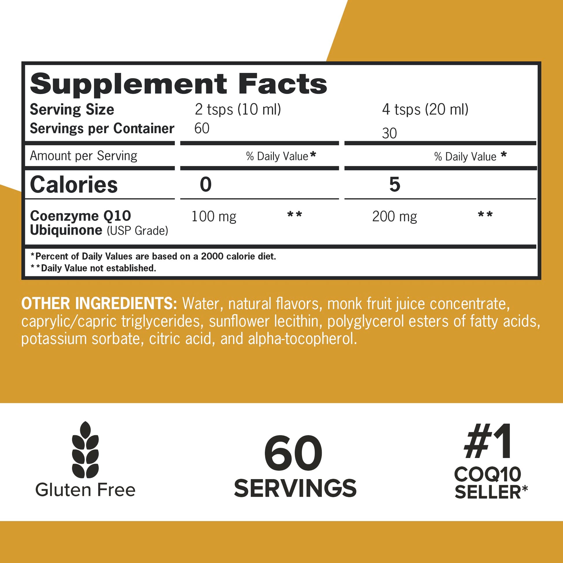 Qunol Liquid CoQ10 100mg, Superior Absorption Natural Supplement Form of Coenzyme Qunol