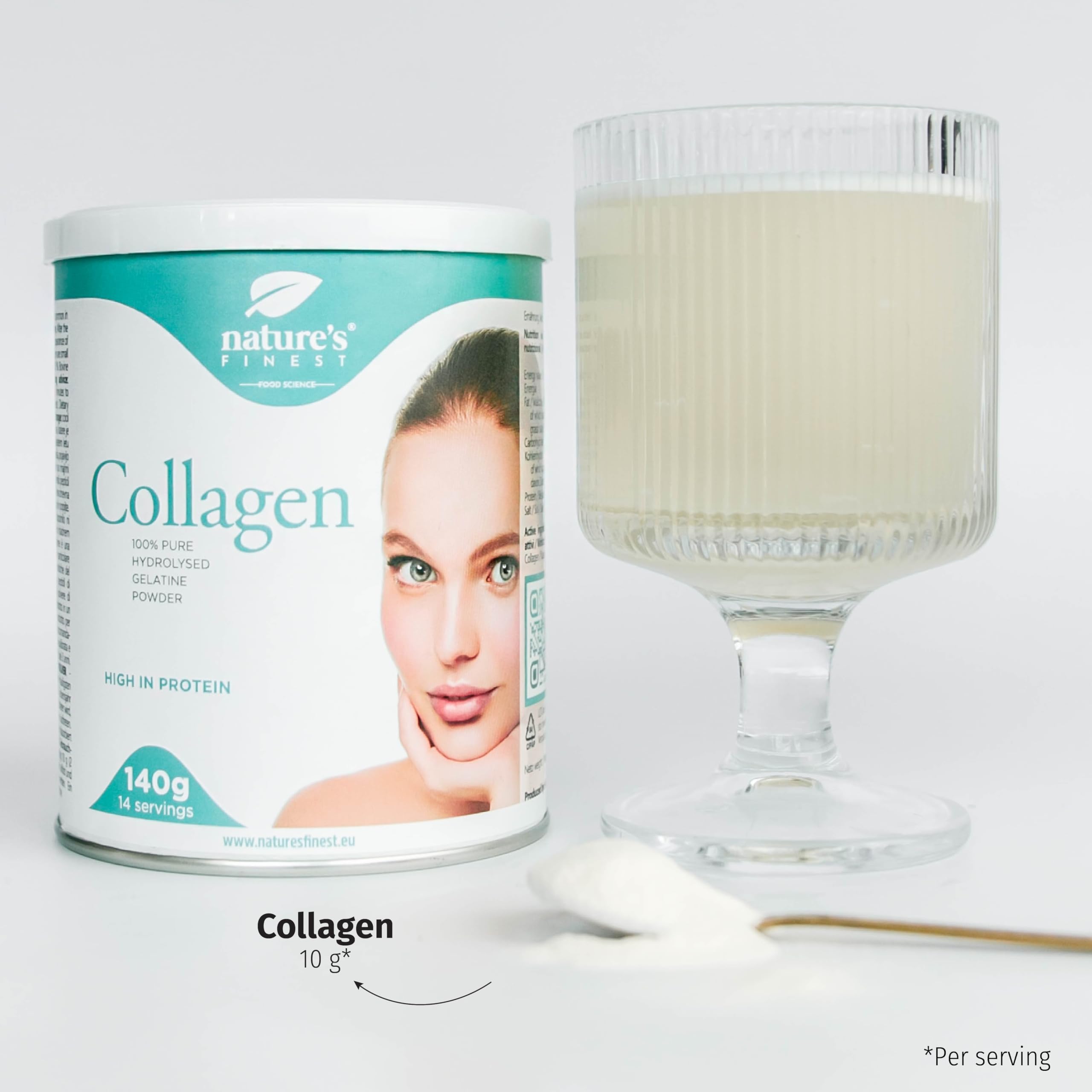 Nature's Finest by Nutrisslim Collagen Powder: 100% Hydrolysed Bovine Collagen