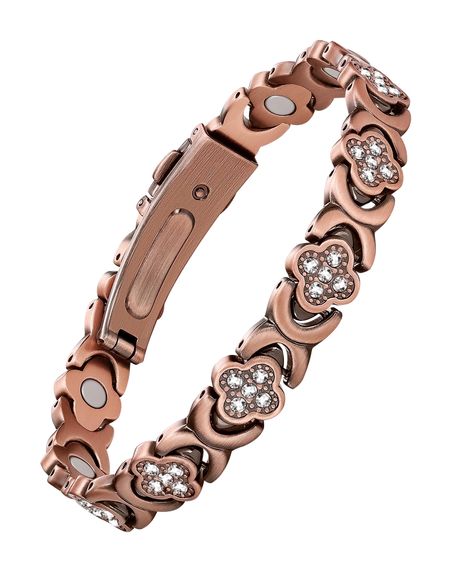 Jecanori Women's Pure Copper Bracelet, Ultra Strength Magnetic Copper Bracelets for Women