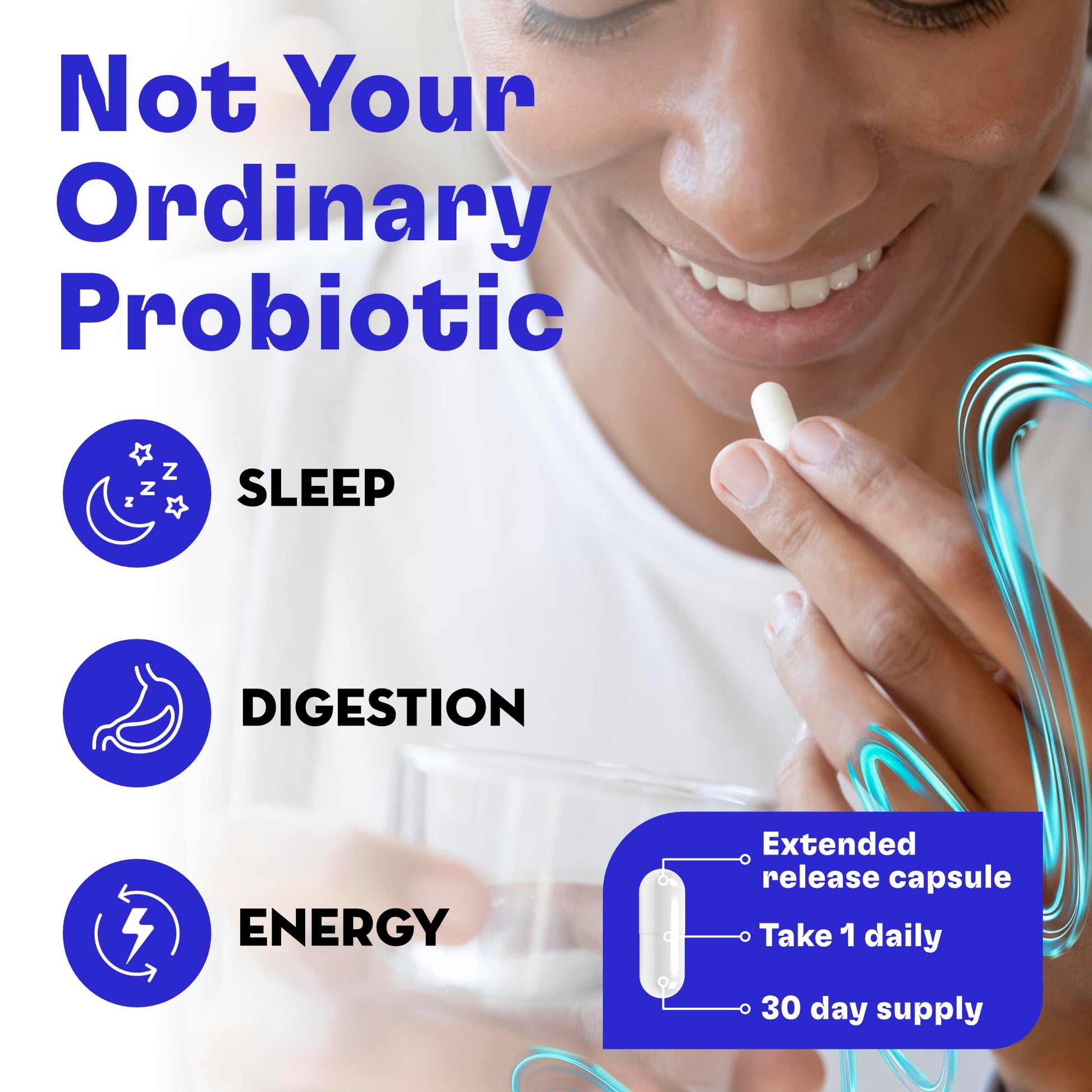 FITBIOMICS Nella Gut Health Supplements for Women & Men (30 Capsules) FITBIOMICS