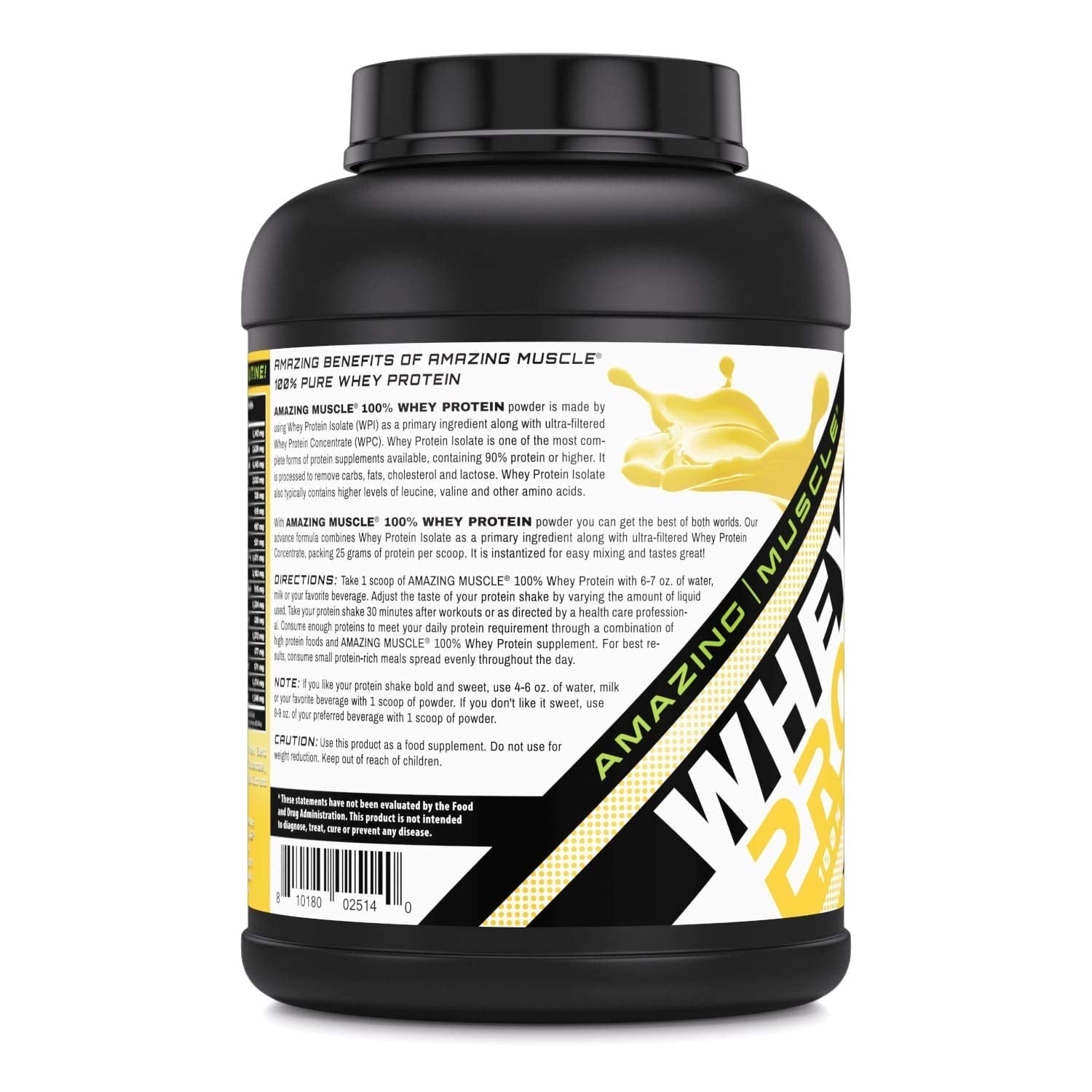 Amazing Muscle 100% Whey Protein Powder *Advanced Formula with Whey Protein Amazing Nutrition