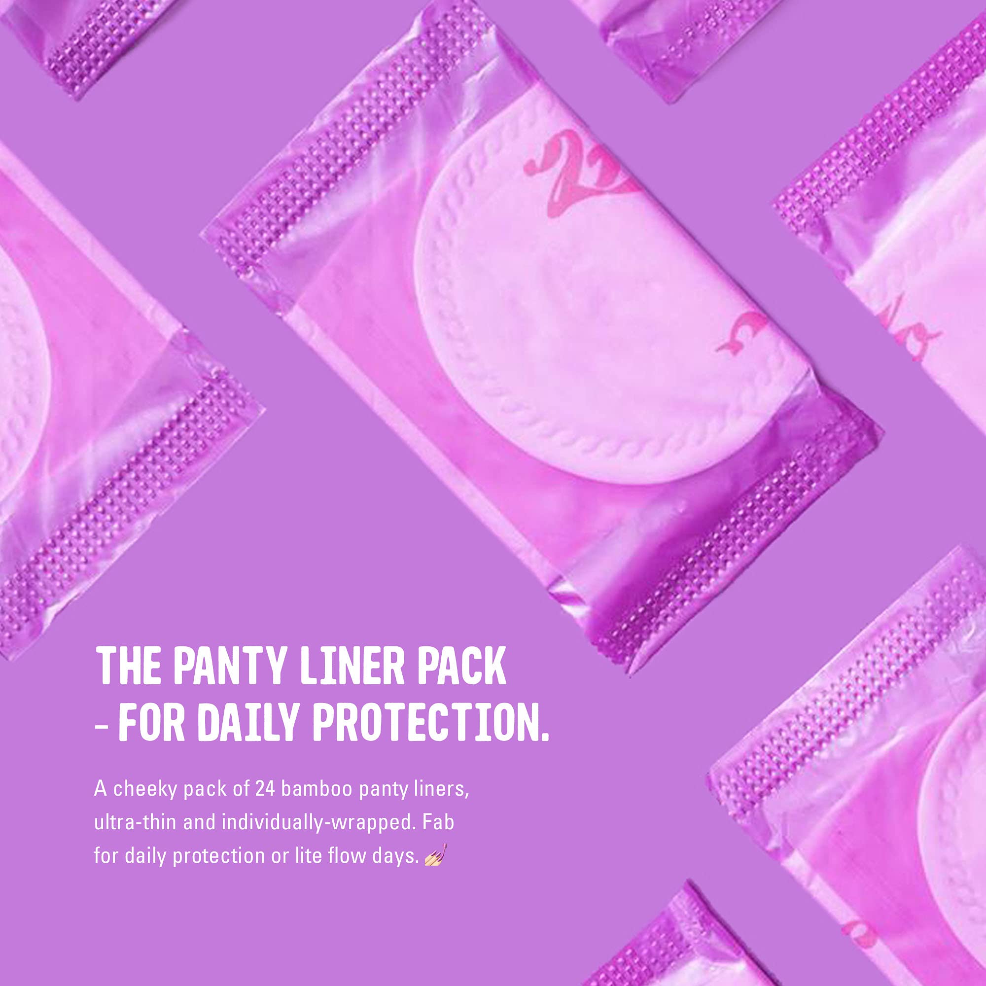 FLO - Organic Bamboo Daily Panty Liners, Plant-Based Cotton, Biodegradable FLO