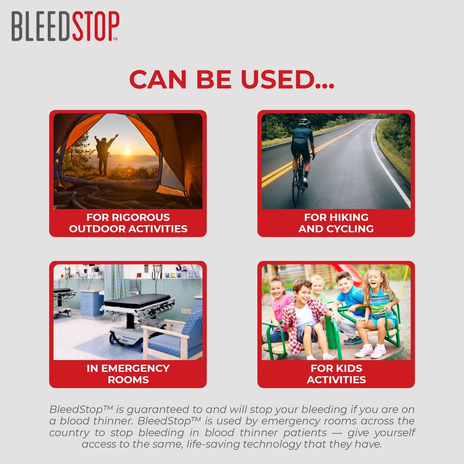 BleedStop™ First Aid Powder for Blood Clotting, Trauma Kit, Blood Thinner BleedStop