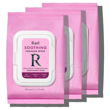Rael Feminine Wipes, Soothing Wipes for Women - pH Balance, Clean Ingredients, All Skin Types