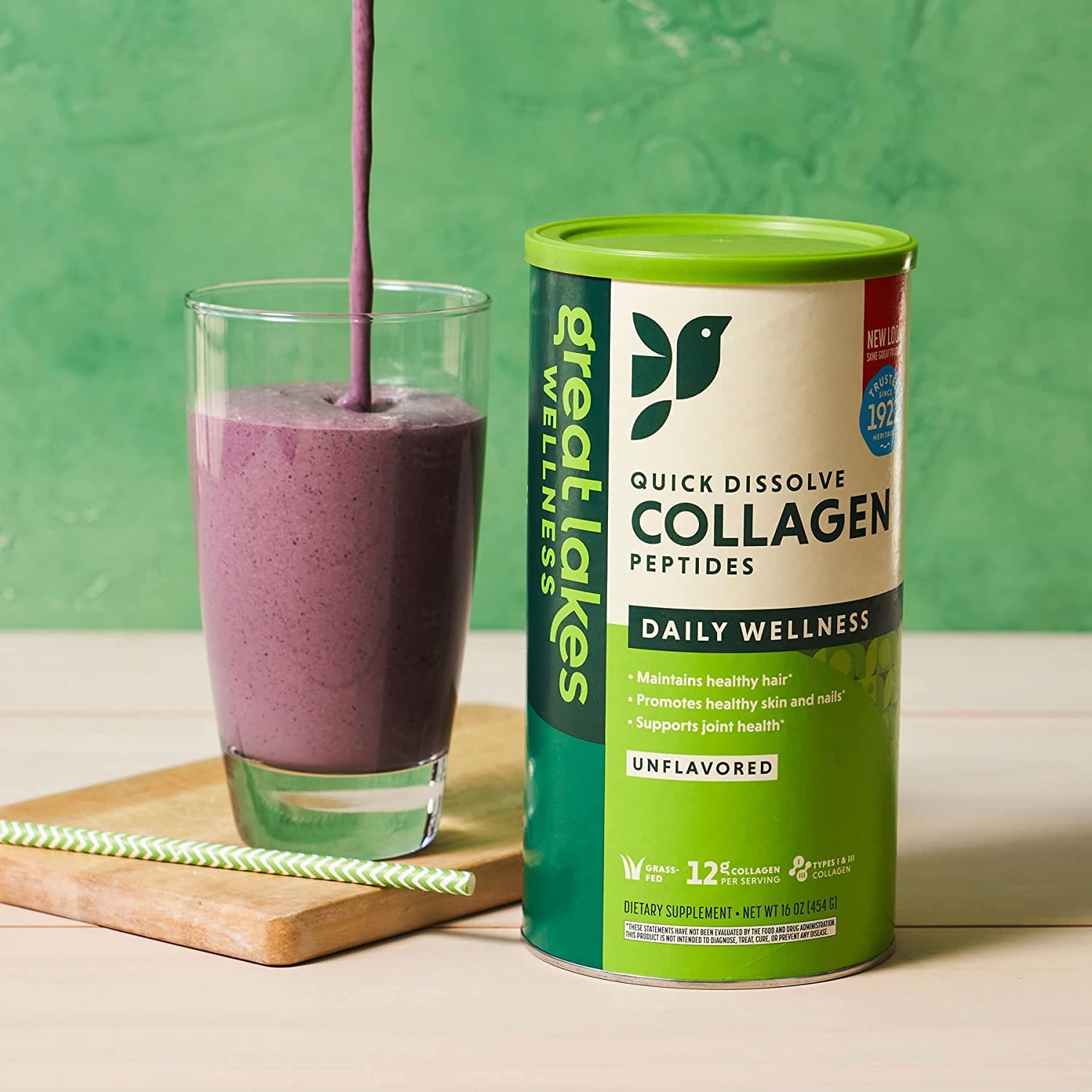 Great Lakes Gelatin Collagen Hydrolysate 454g (UK/EU Compliant can) (3) Great Lakes Gelatin