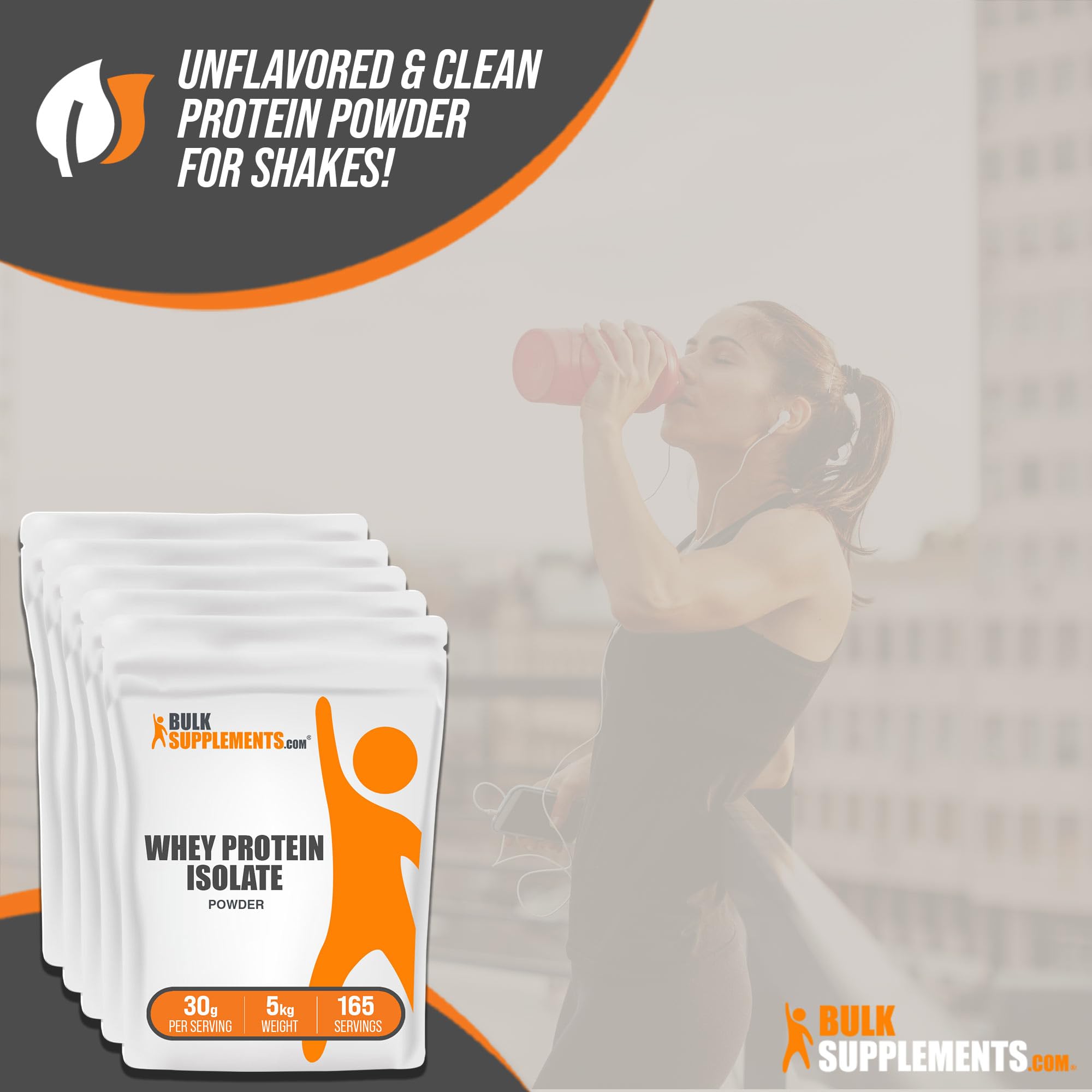 BULKSUPPLEMENTS.COM Whey Protein Isolate Powder - Unflavored Protein Powder BULKSUPPLEMENTS.COM