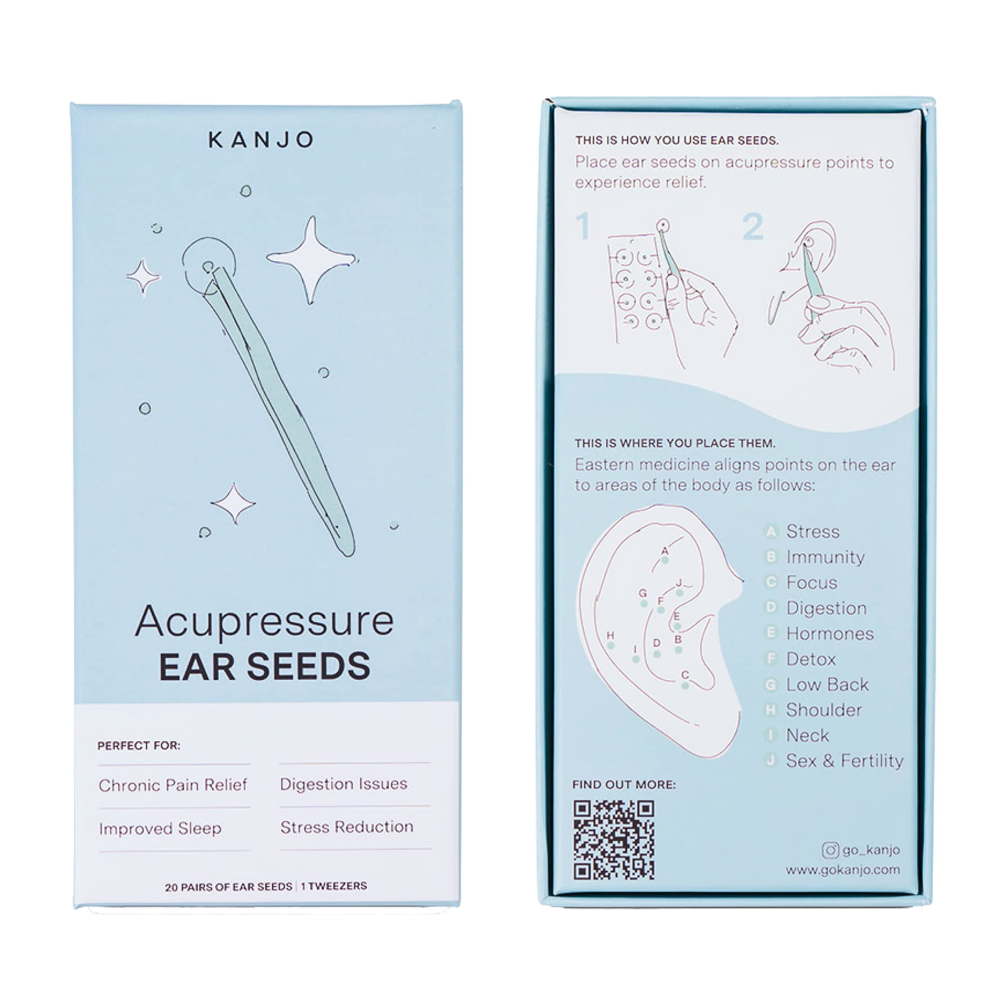 Kanjo Acupressure Ear Seeds
