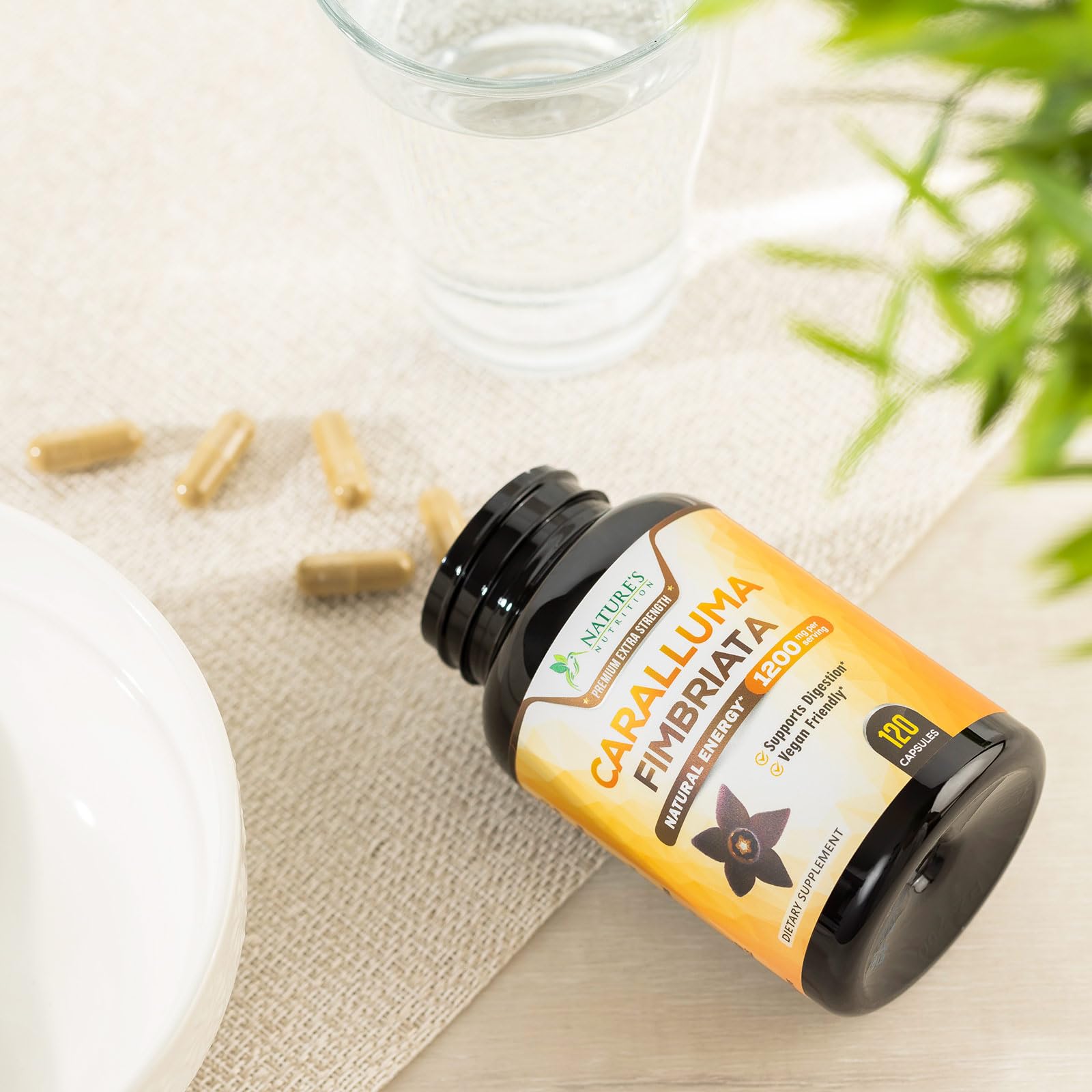 Pure Caralluma Fimbriata Extract Highly Concentrated 1200mg - Natural Endurance Support Nature's Nutrition