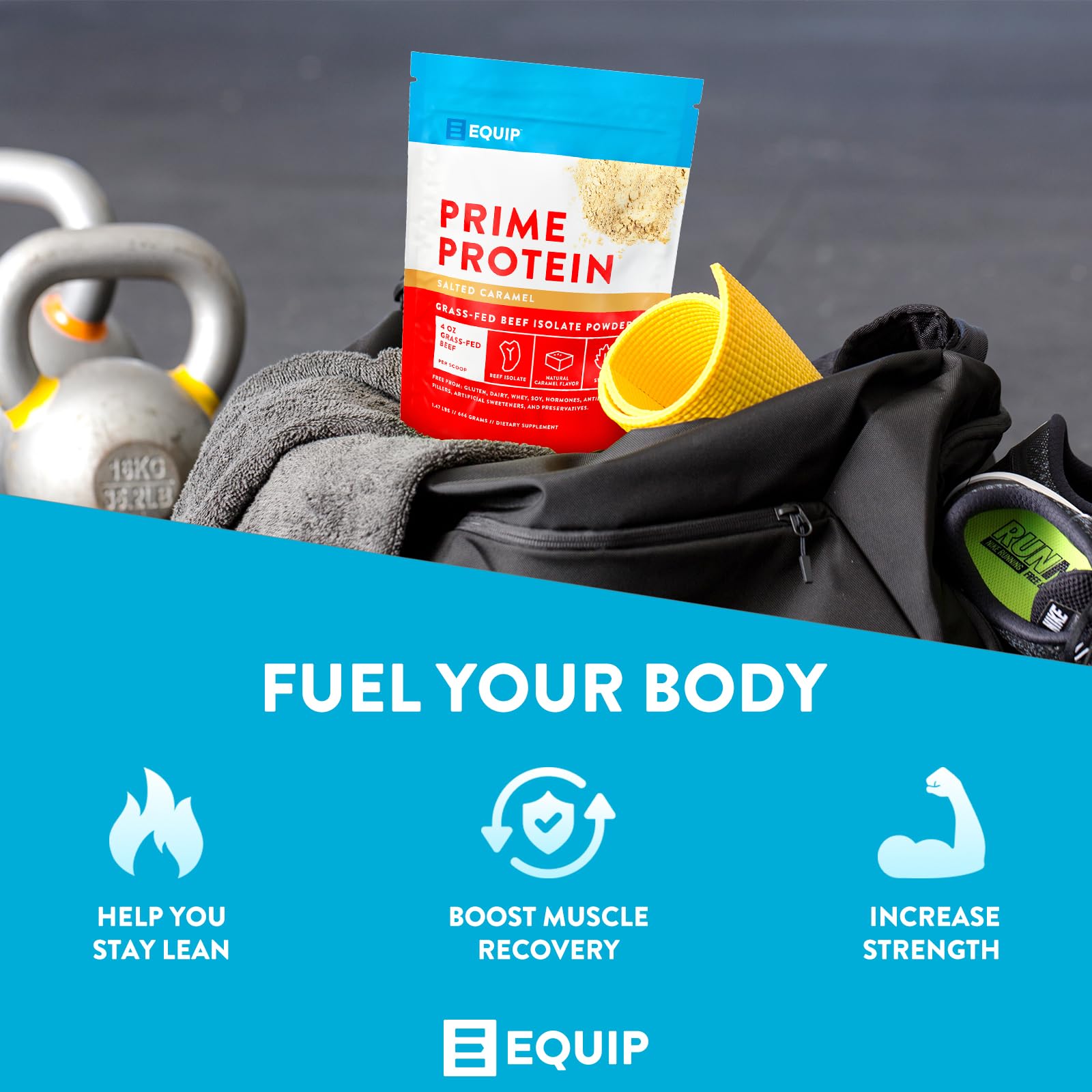 Equip Foods Prime Protein - Grass Fed Beef Protein Powder Isolate - Paleo and Keto Equip