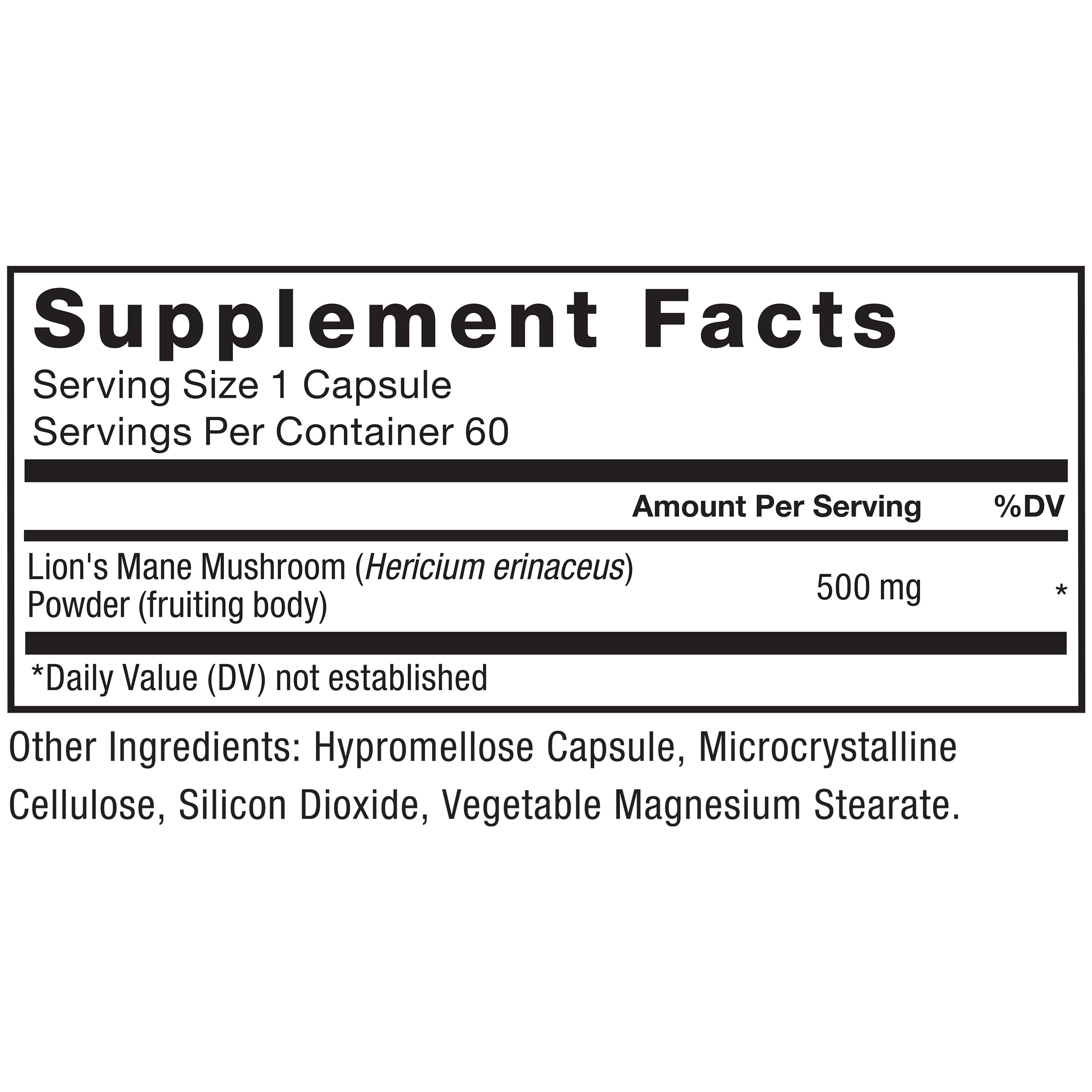 Force Factor Lion’s Mane Supplement Capsules, Memory & Focus Supplement Force Factor