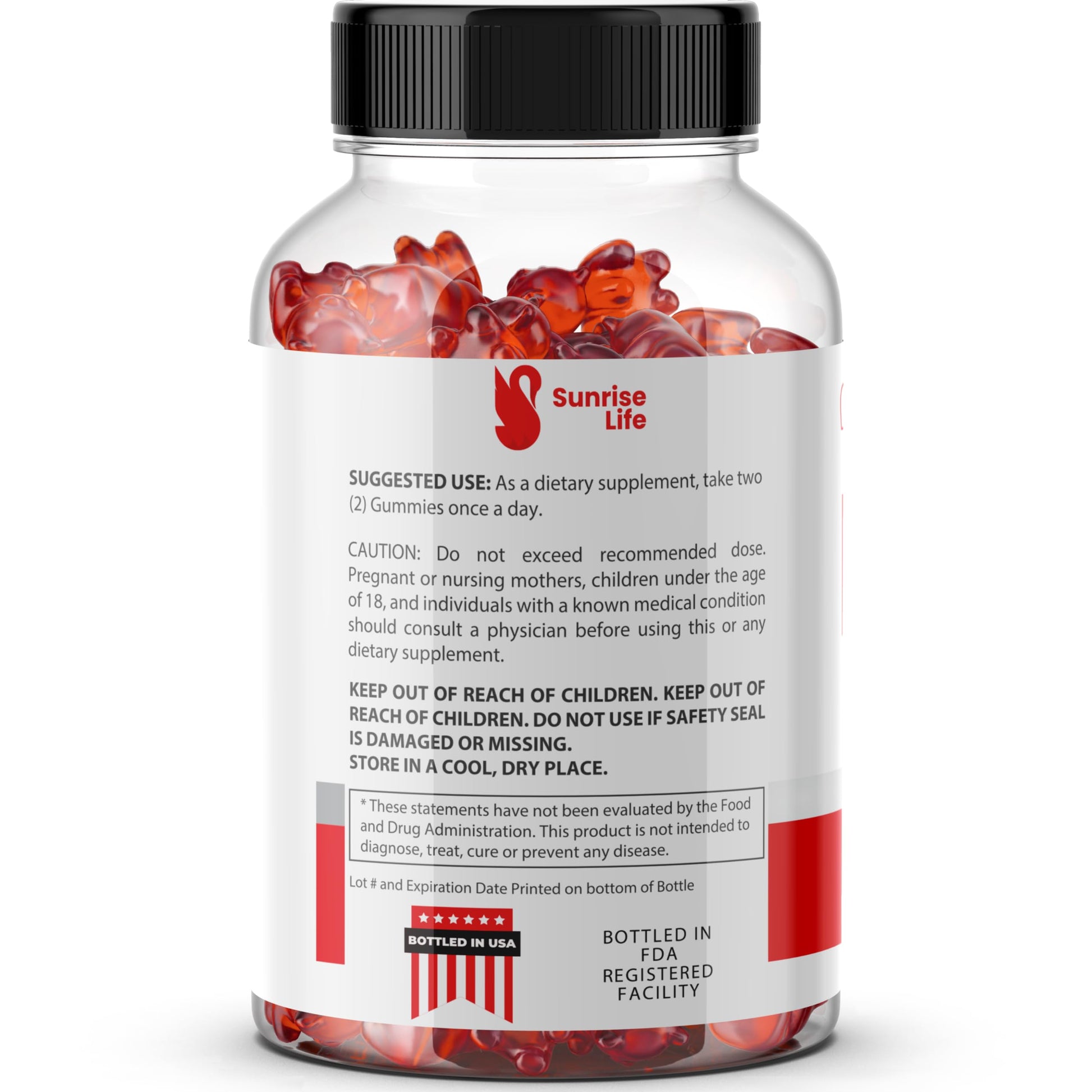 Sunrise Life Keto Bites ACV Gummies | 1000mg | Apple Cider Vinegar Gummies Sunrise Life