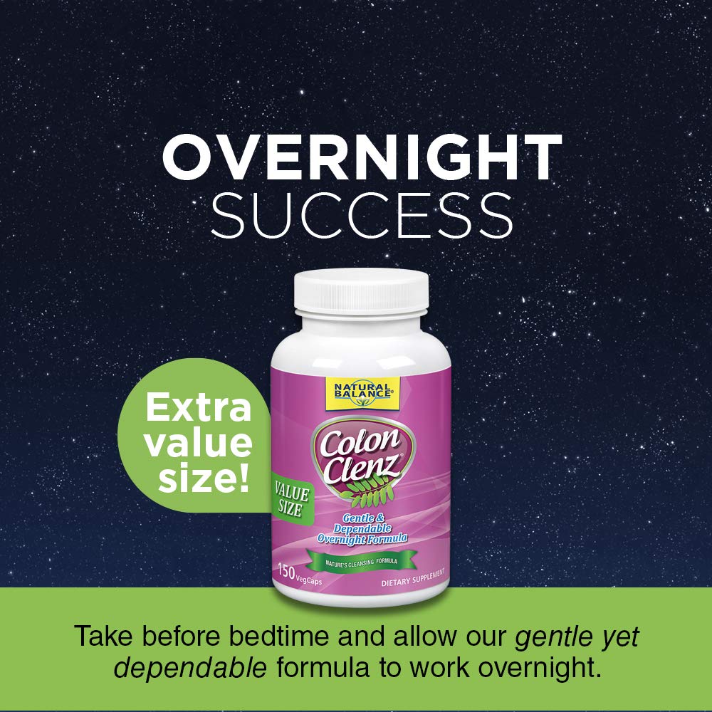 Natural Balance Colon Clenz | Herbal Colon Cleanse & Detox Supplement | Gentle & Dependable Natural Balance