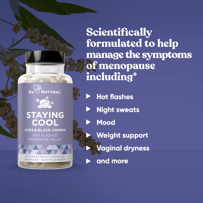 Staying Cool Menopause Supplements for Women – Hormonal Hot Flashes, Weight Support