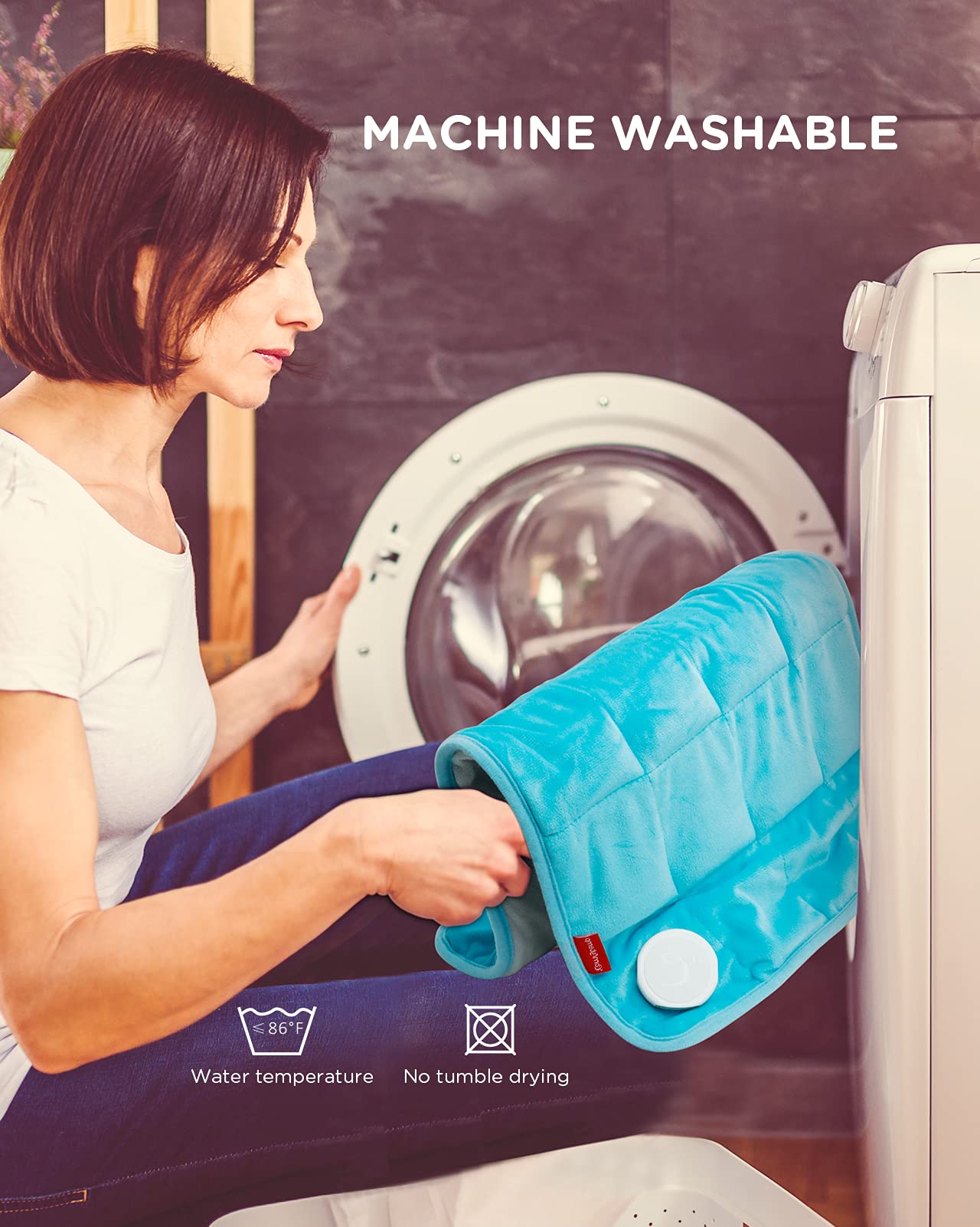 Comfytemp Weighted Heating Pad for Back Pain Relief, FSA/HSA Eligible 2.2lb Electric Heating Comfytemp