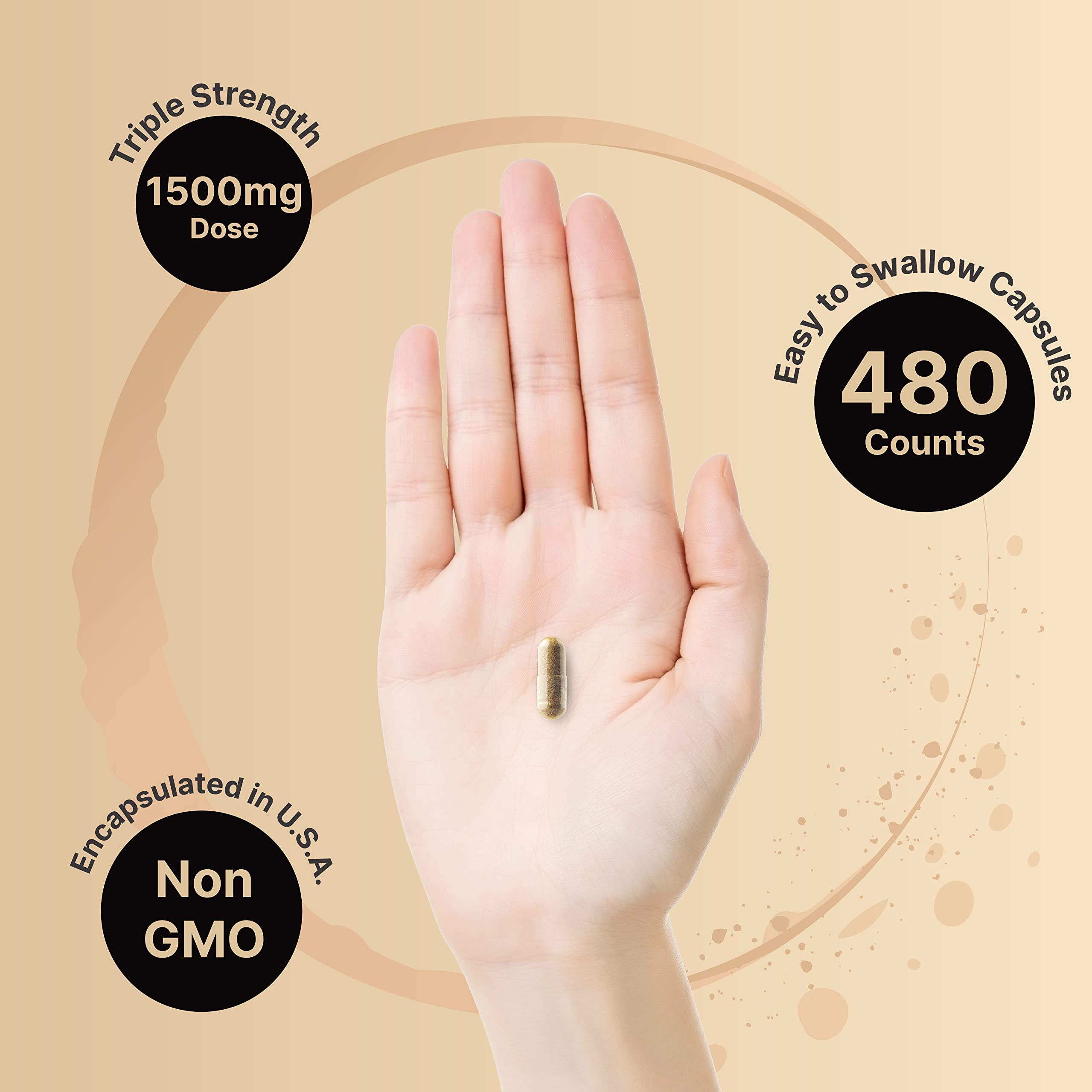 2 Pack NatureBell Mucuna Pruriens Capsules, 1500mg Per Serving, Made with Mucuna
