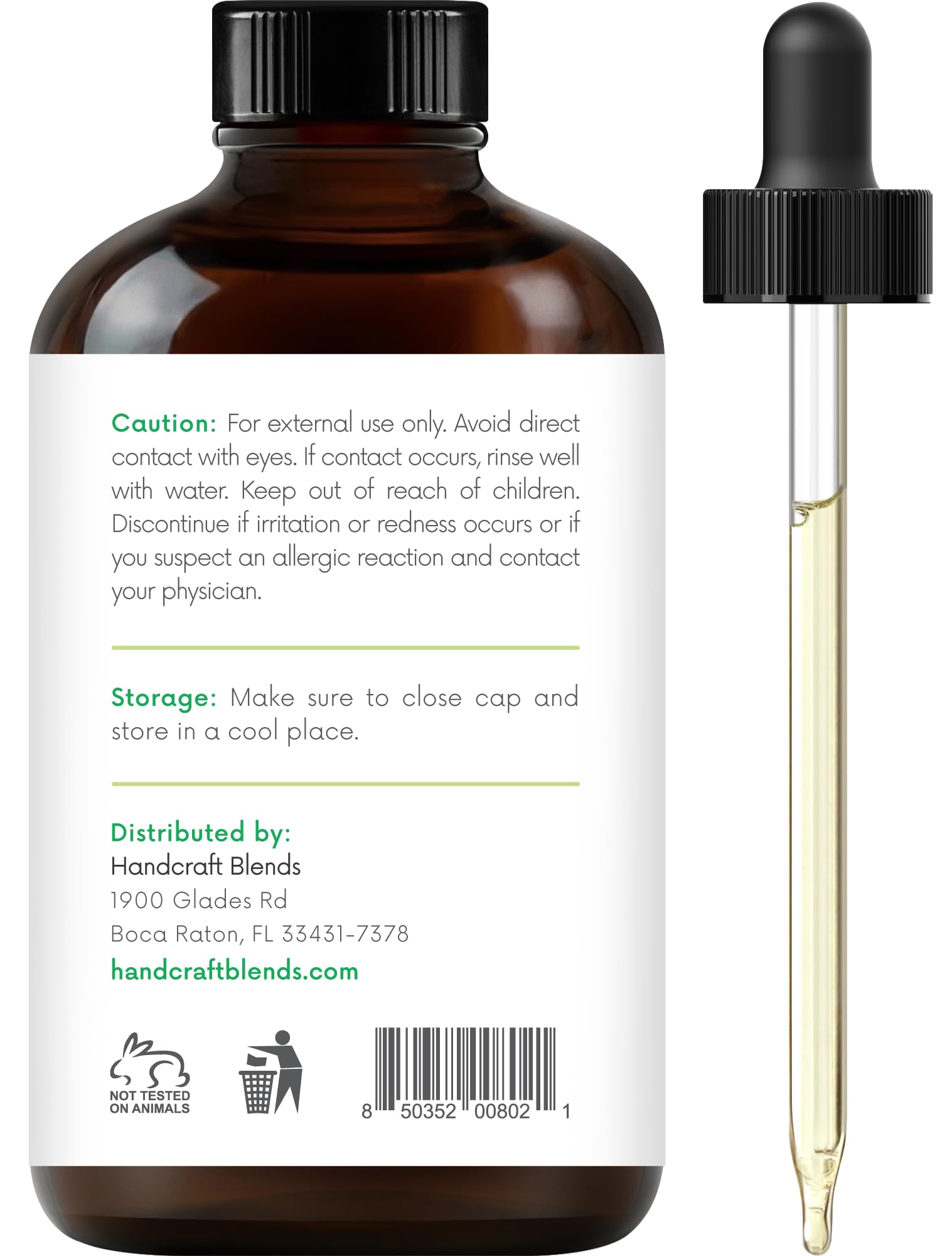 Handcraft Blends Peppermint Essential Oil - Huge 4 Fl Oz - 100% Pure and Natural - Premium Grade Handcraft Blends