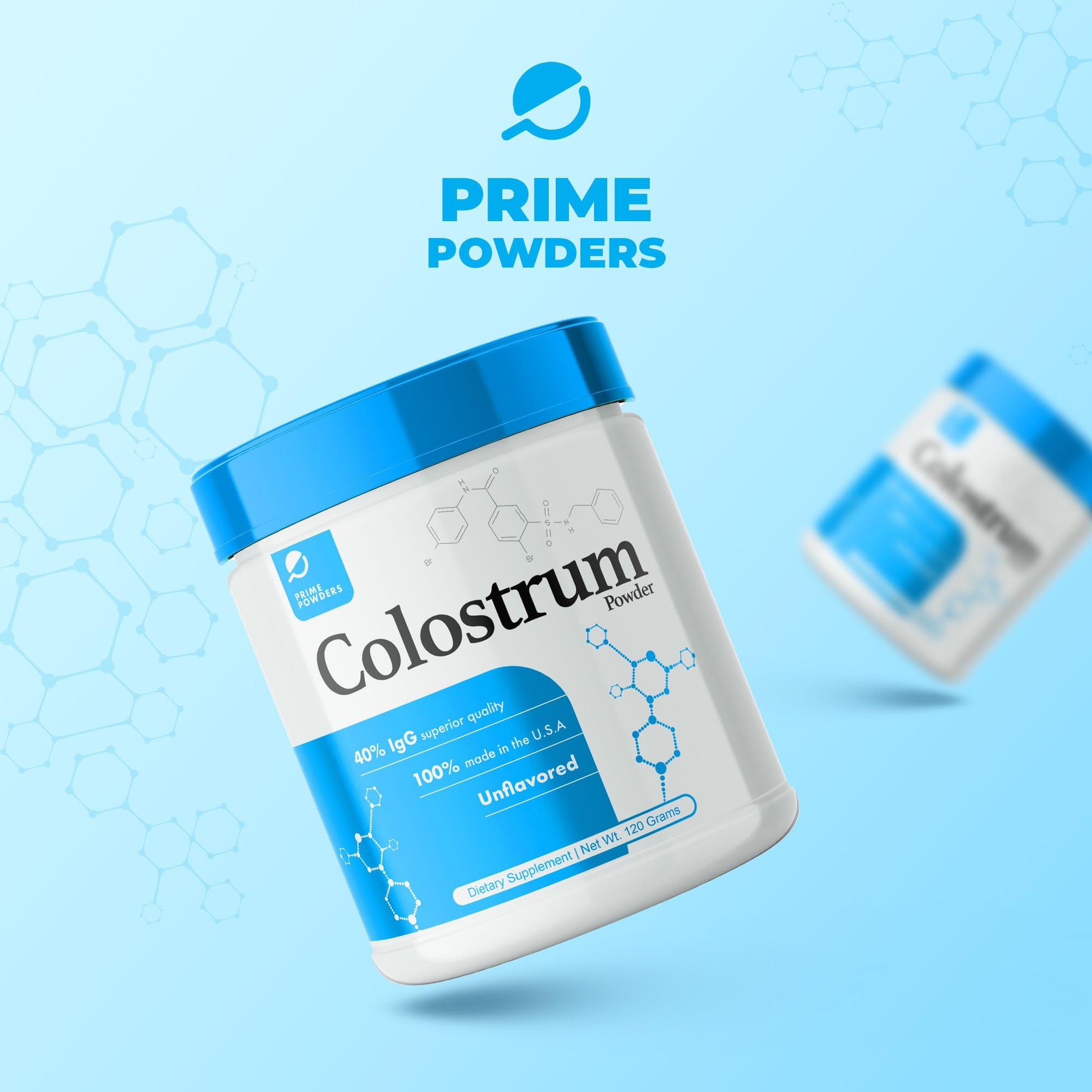 Prime Powders Colostrum Over 40% IgG, Grass Fed, Gut Health, Bloating Immunity Skin Prime Powders