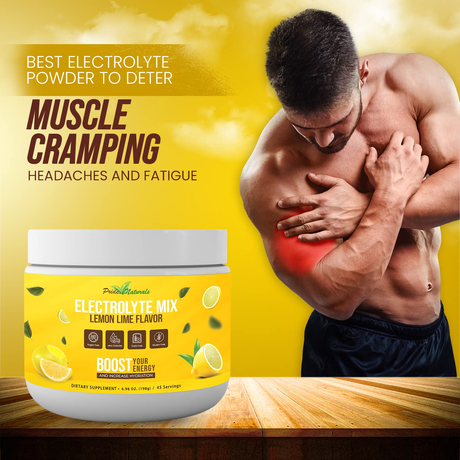 Electrolyte Powder - Refreshing Workout Recovery Electrolytes, Sugar Free, Gluten Free Pride Naturals, Inc