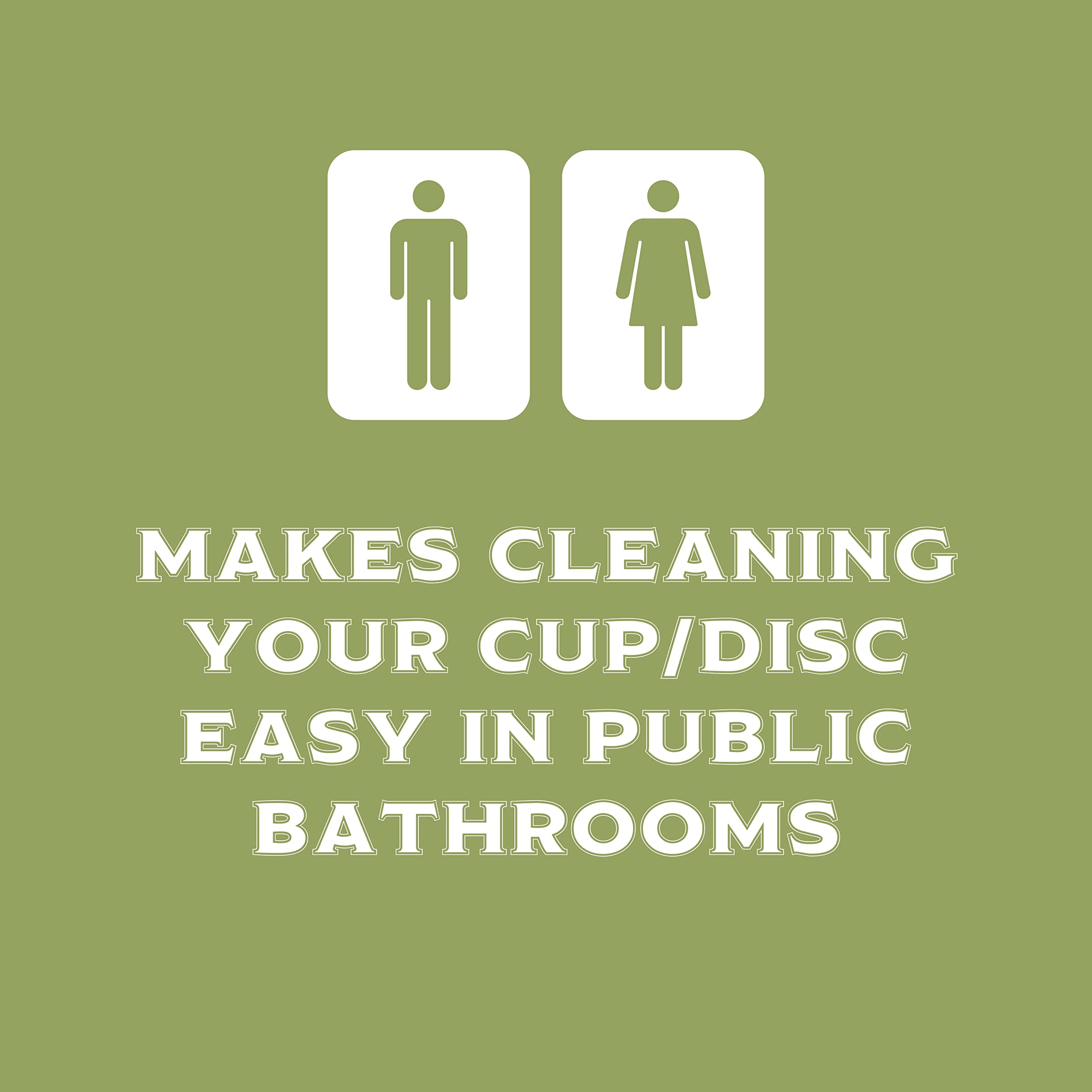 Menstrual Cup Wipes - On The Go Public Bathroom Feminine Wipes - Safe On Period Cups & Menstrual discs Pixie Cup