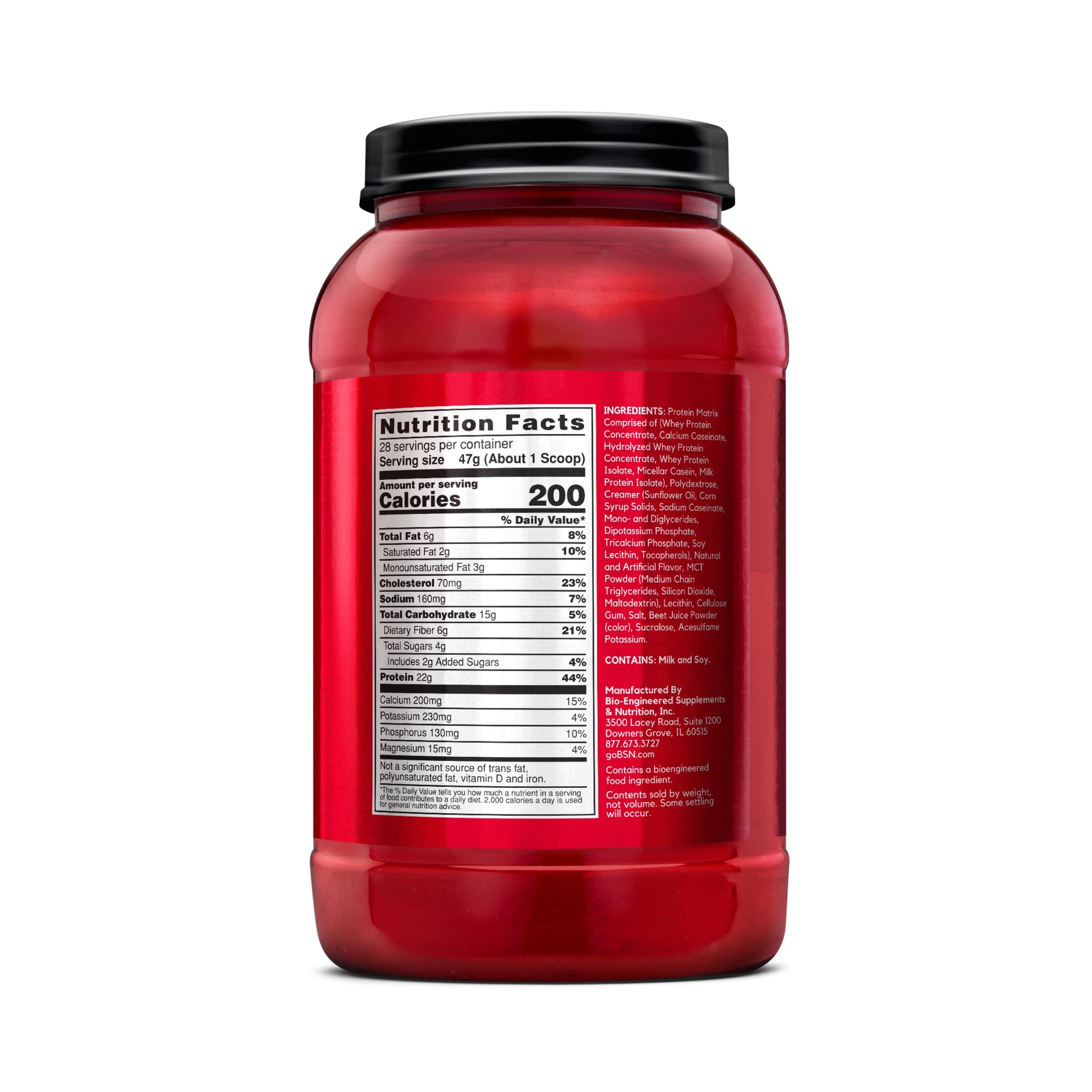 BSN SYNTHA-6 Whey Protein Powder, Strawberry Protein Powder with Micellar Casein BSN