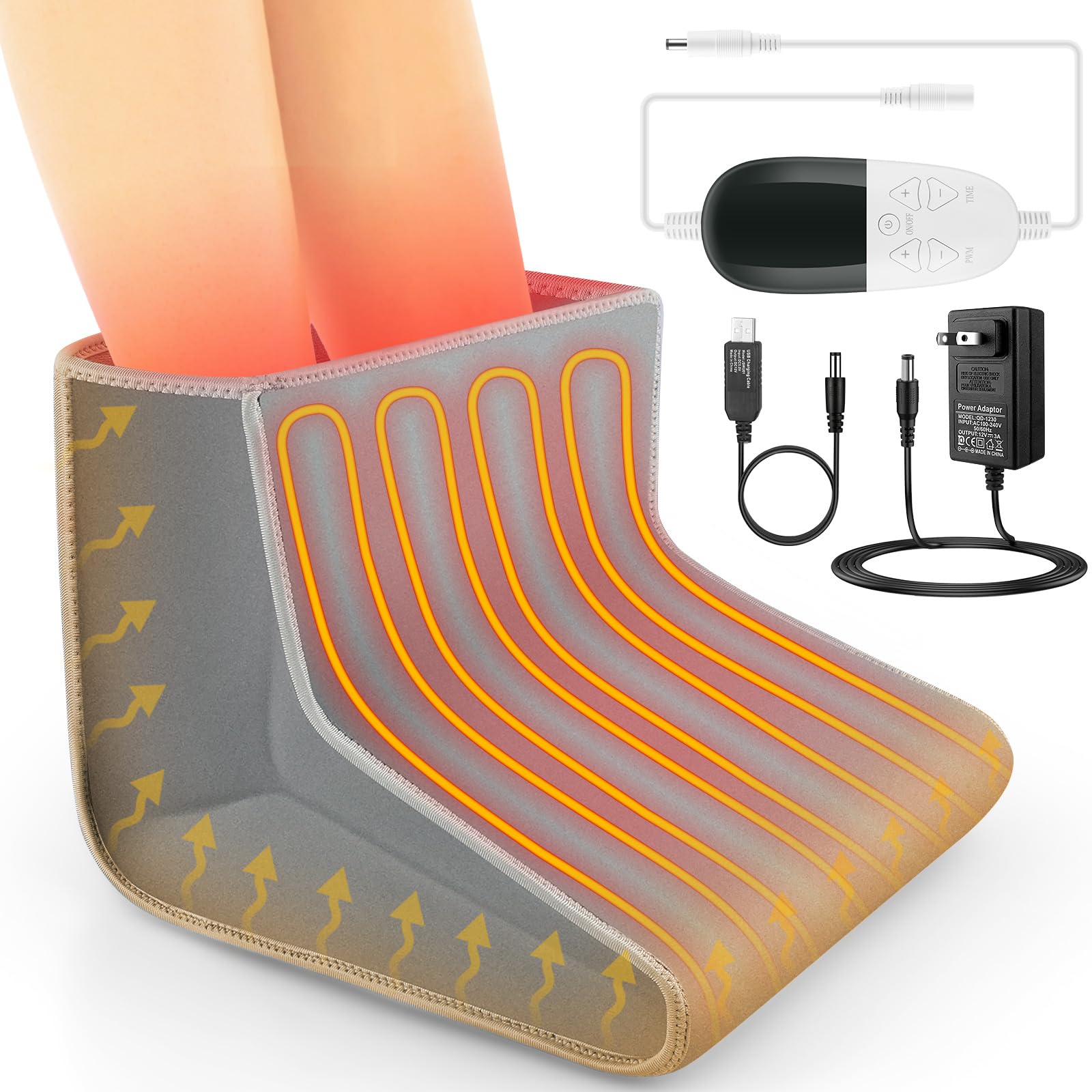 Red Light Therapy Boot for Feet, Infrared Light Therapy Slipper for Perfect Foot Care, Ideal for Ankle