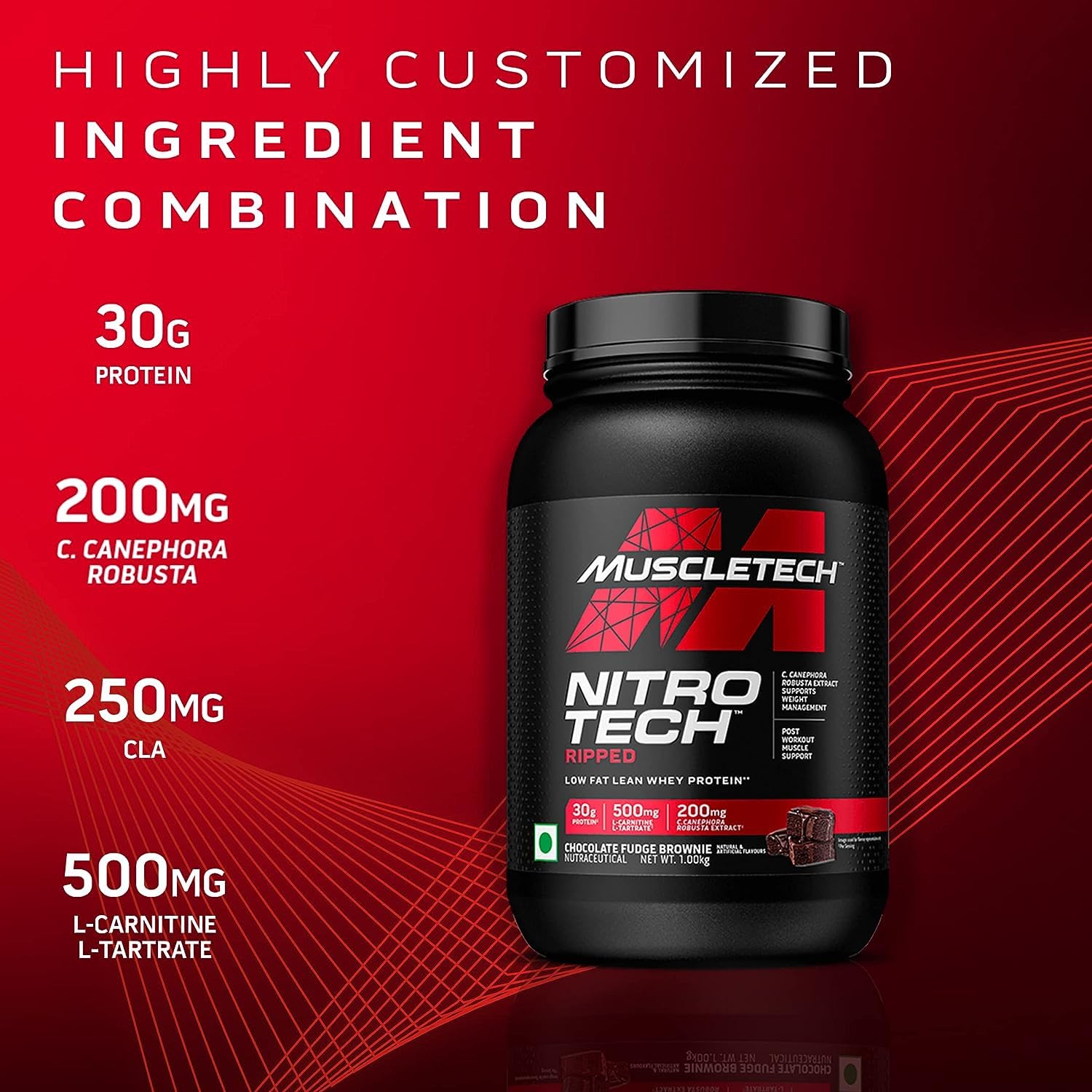 Protein Powder for Weight Loss |MuscleTech Nitro-Tech Ripped |Whey Protein Powder MuscleTech
