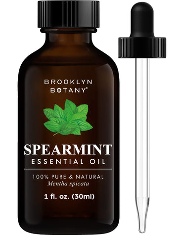 Brooklyn Botany Spearmint Essential Oil – 100% Pure and Natural – Premium Grade Oil