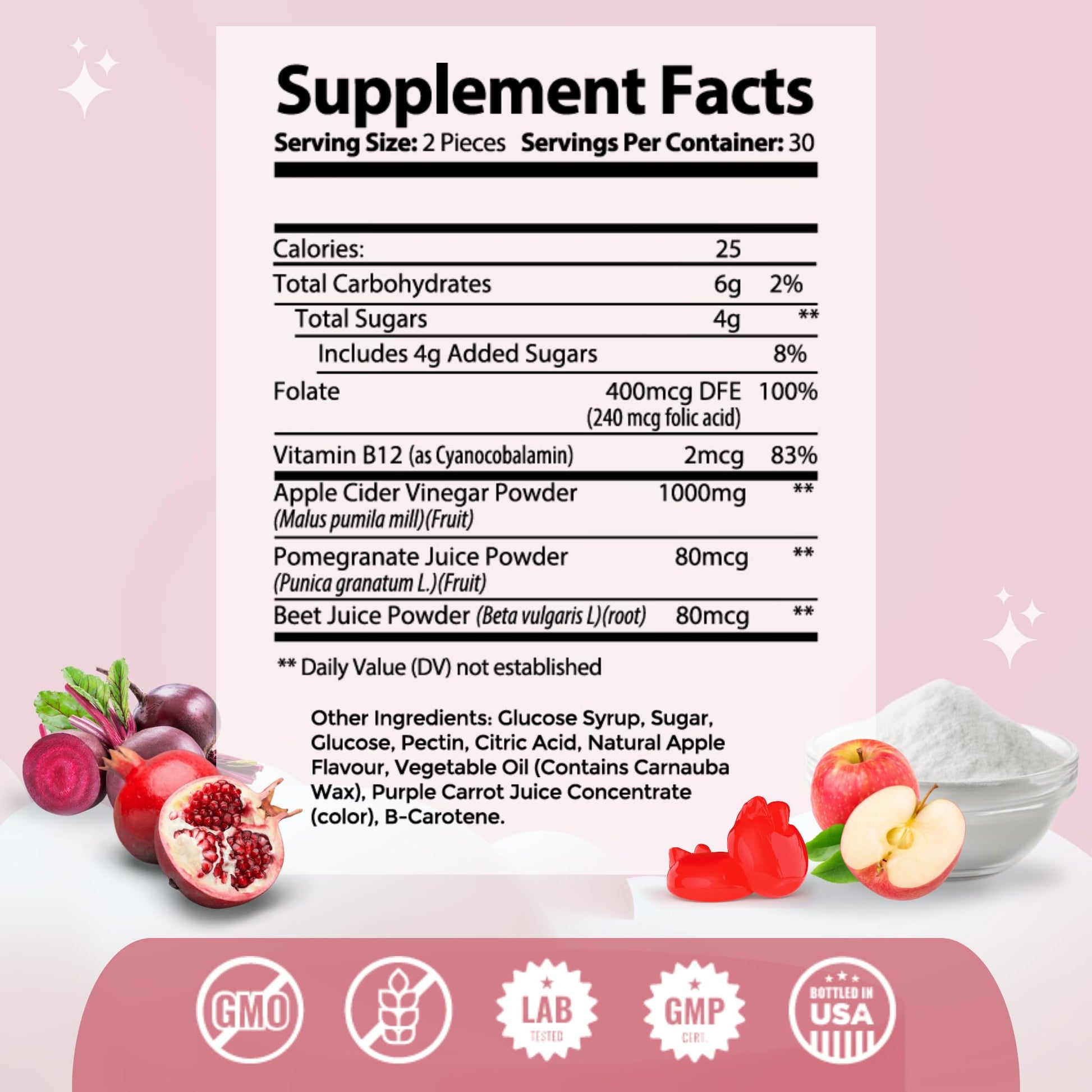 Probiotics for Vaginal Probiotics for Vaginal Odor Control, Balanced PH Levels Plus Apple Cider Vinegar Gummies Mommyz Love