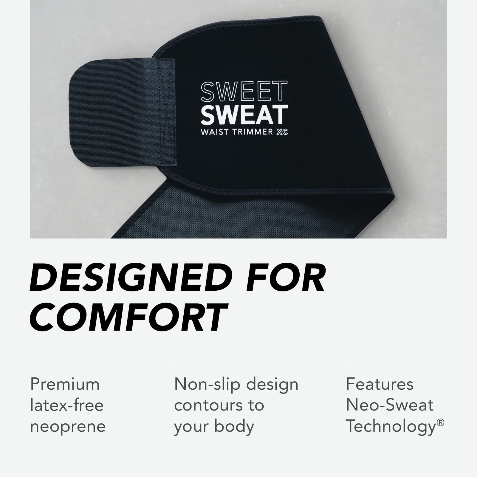 Sports Research Sweet Sweat Waist Trimmer Get More from Your Workout - Medium Sports Research