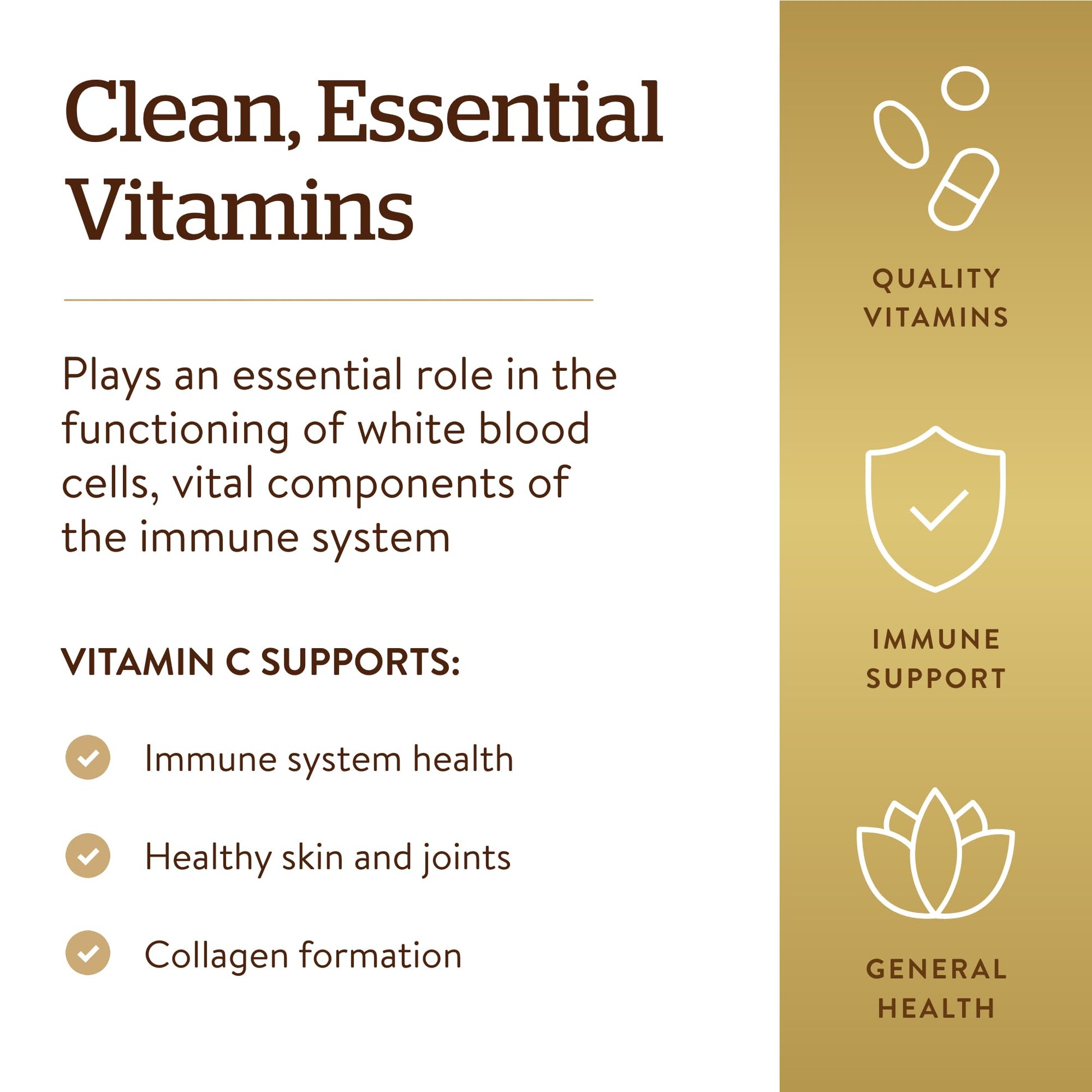 Solgar Vitamin C 1000mg - Healthy Immune System - Helps Fight Free Radicals - Vegan SOLGAR