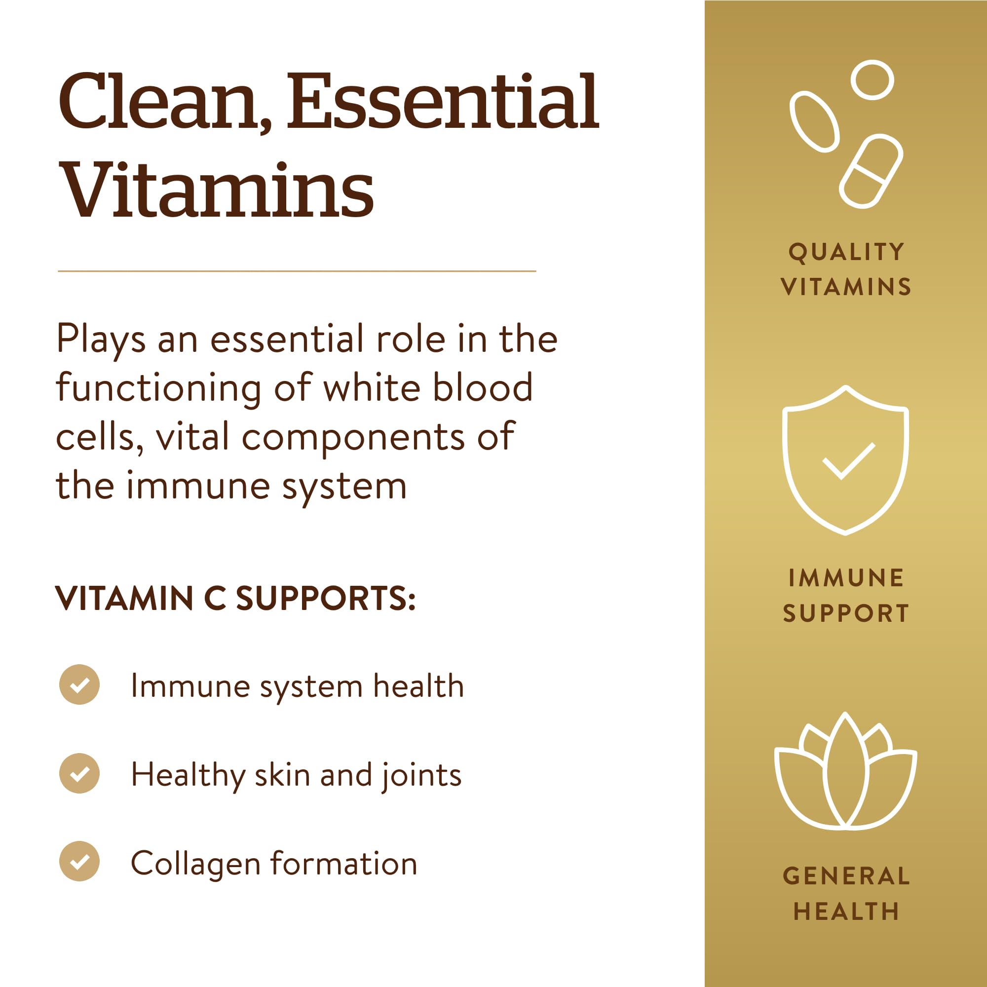 Solgar Vitamin C 1000mg - Healthy Immune System - Helps Fight Free Radicals - Vegan SOLGAR