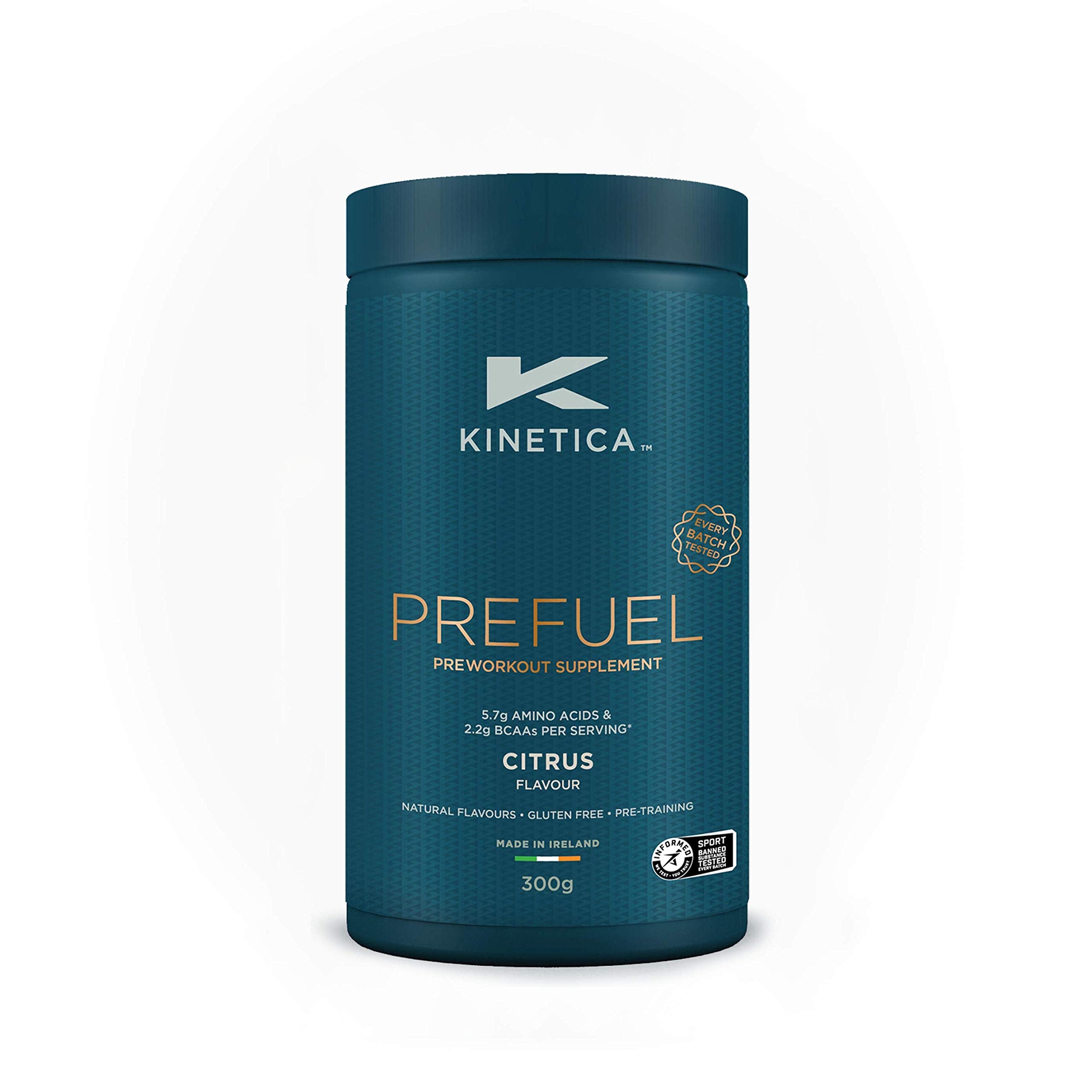 Kinetica PreFuel, Pre Workout, 5.7g Amino Acids & 2.2g BCAA's per Serving, 30 Servings