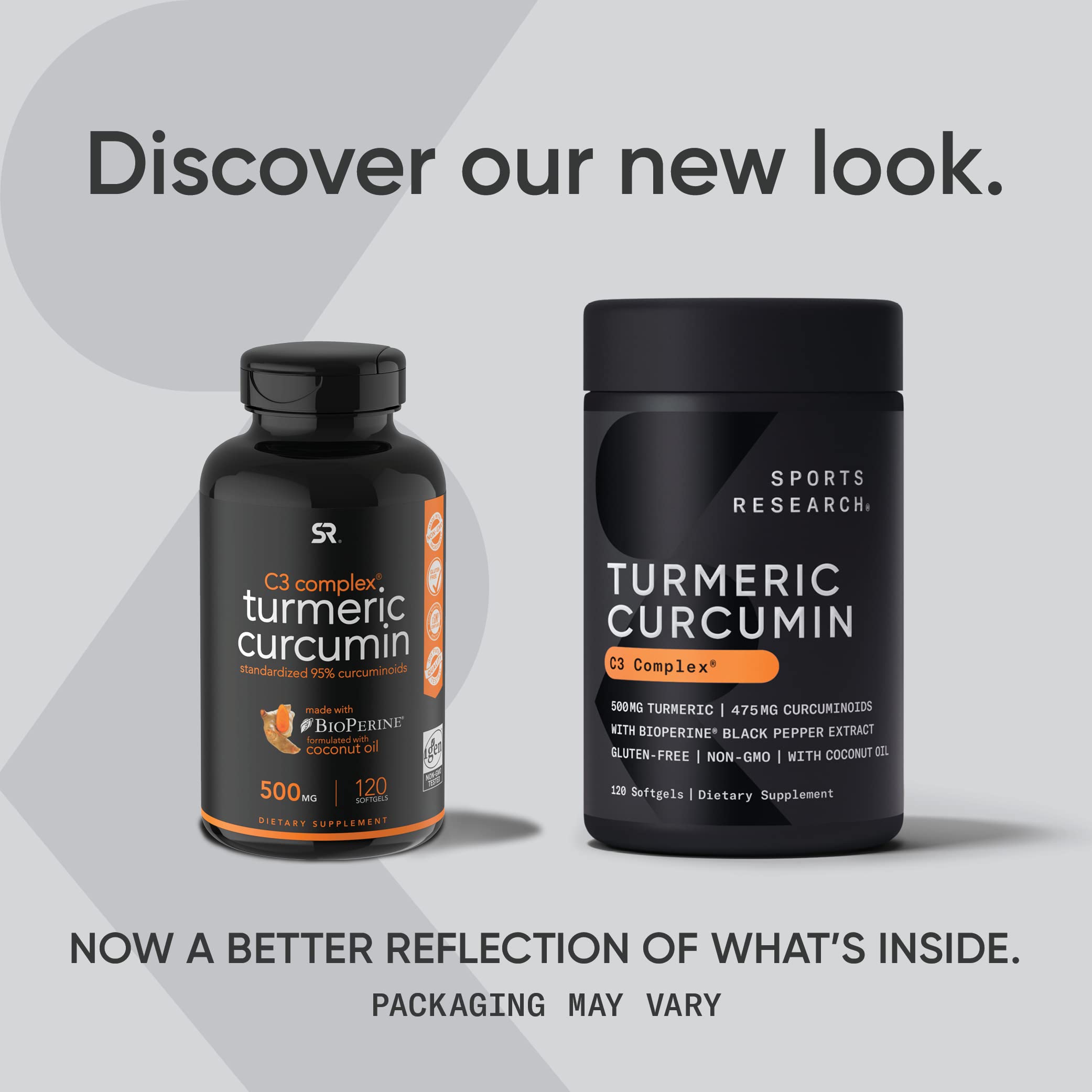 Sports Research Turmeric Curcumin C3 Complex 500 mg, Enhanced with Black Pepper Sports Research